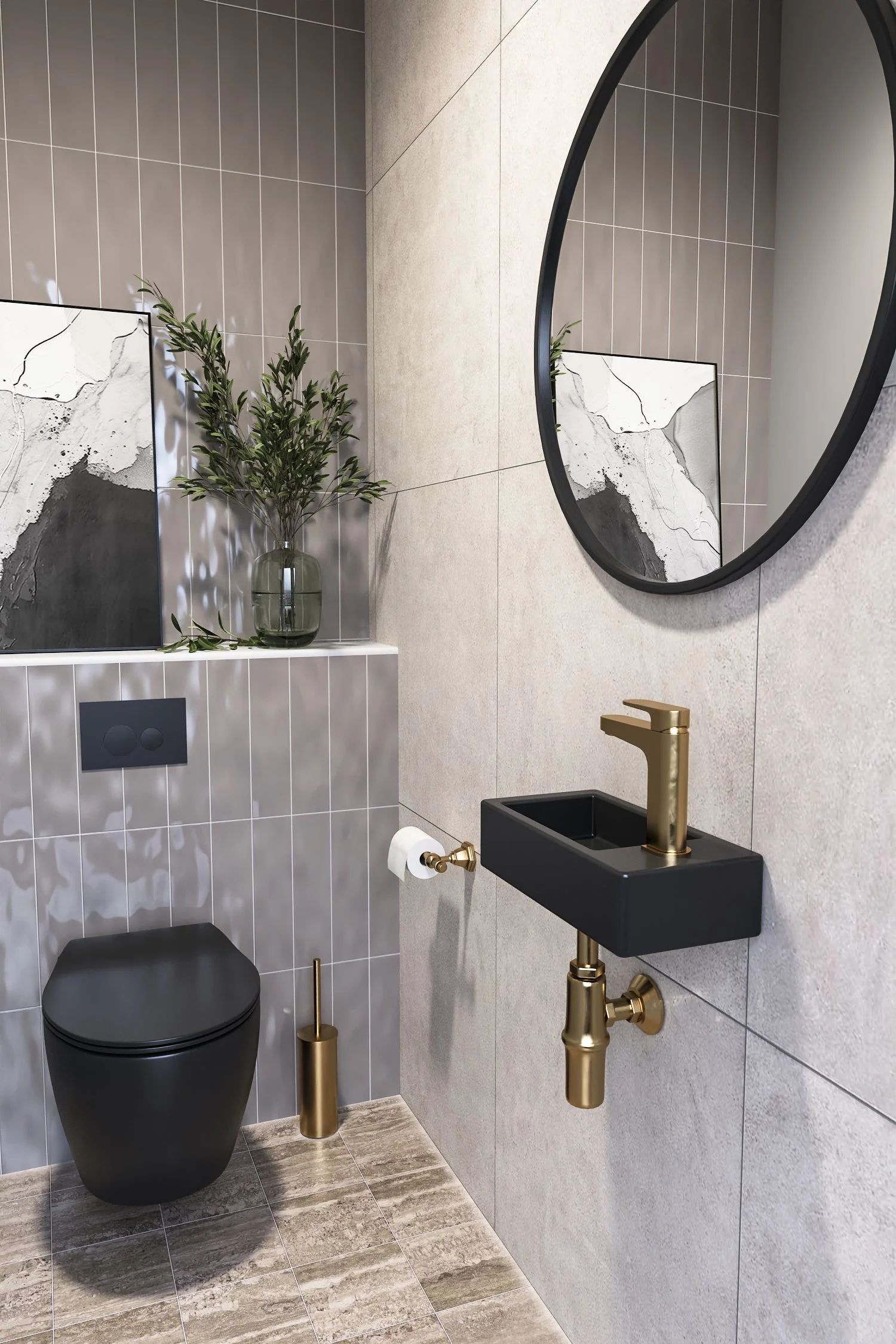 LIBERTY 14" Rectangular Wall-Mount Bathroom Sink, Space-saving - Image 11