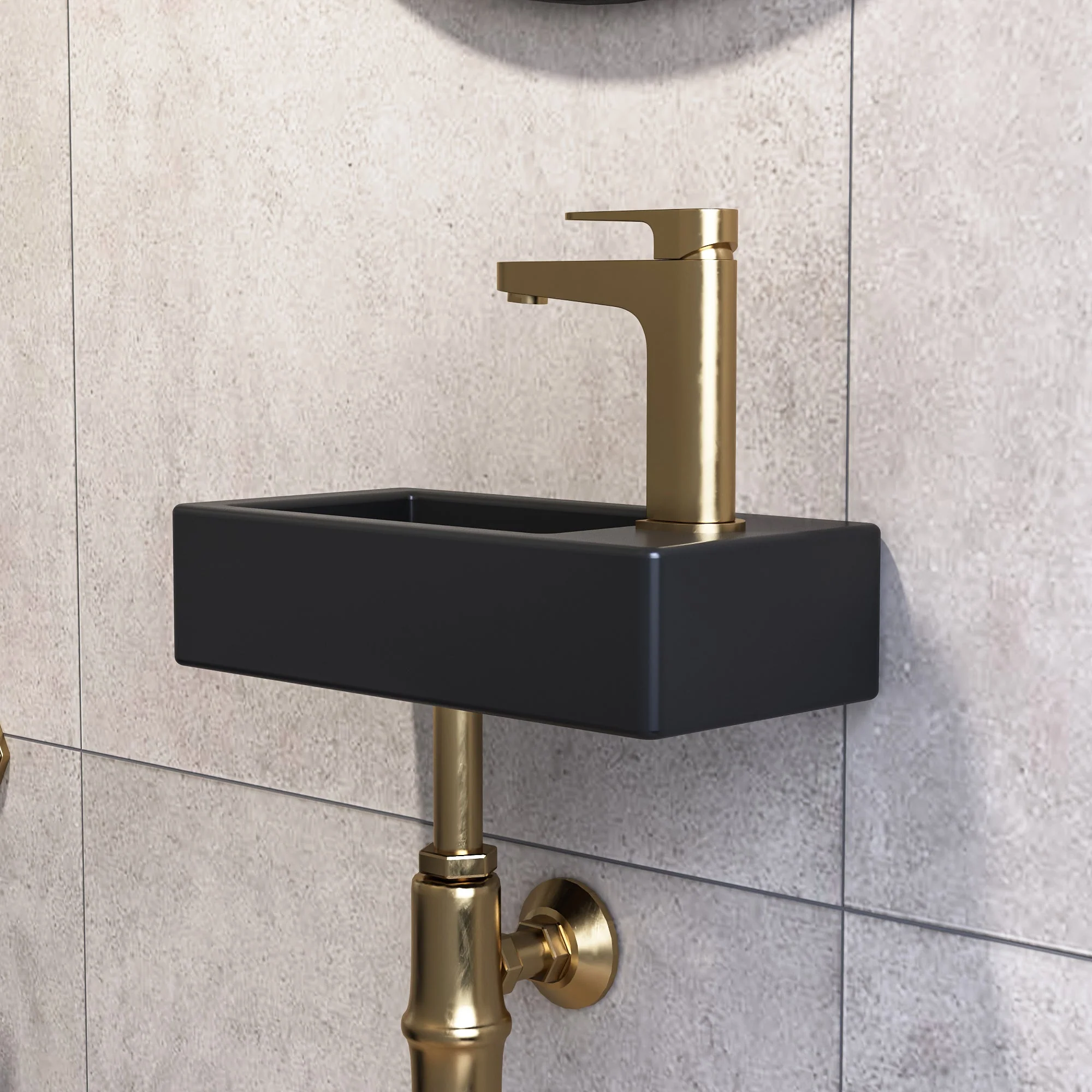 LIBERTY 14" Rectangular Wall-Mount Bathroom Sink, Space-saving - Image 13
