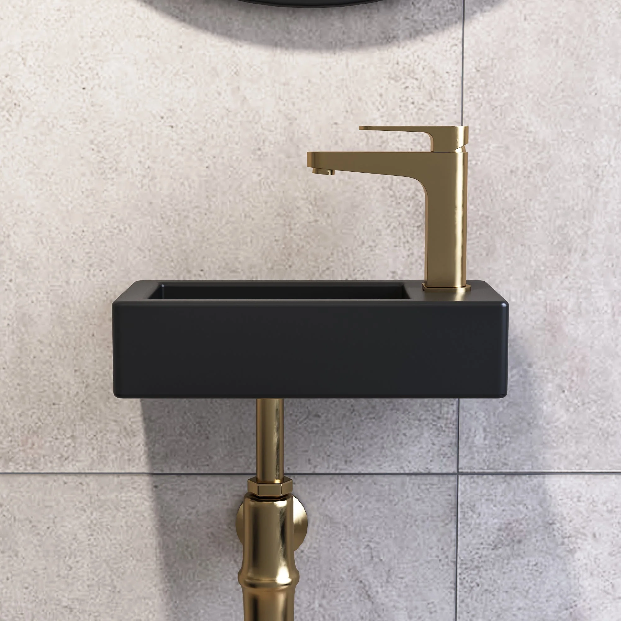 LIBERTY 14" Rectangular Wall-Mount Bathroom Sink, Space-saving - Image 14