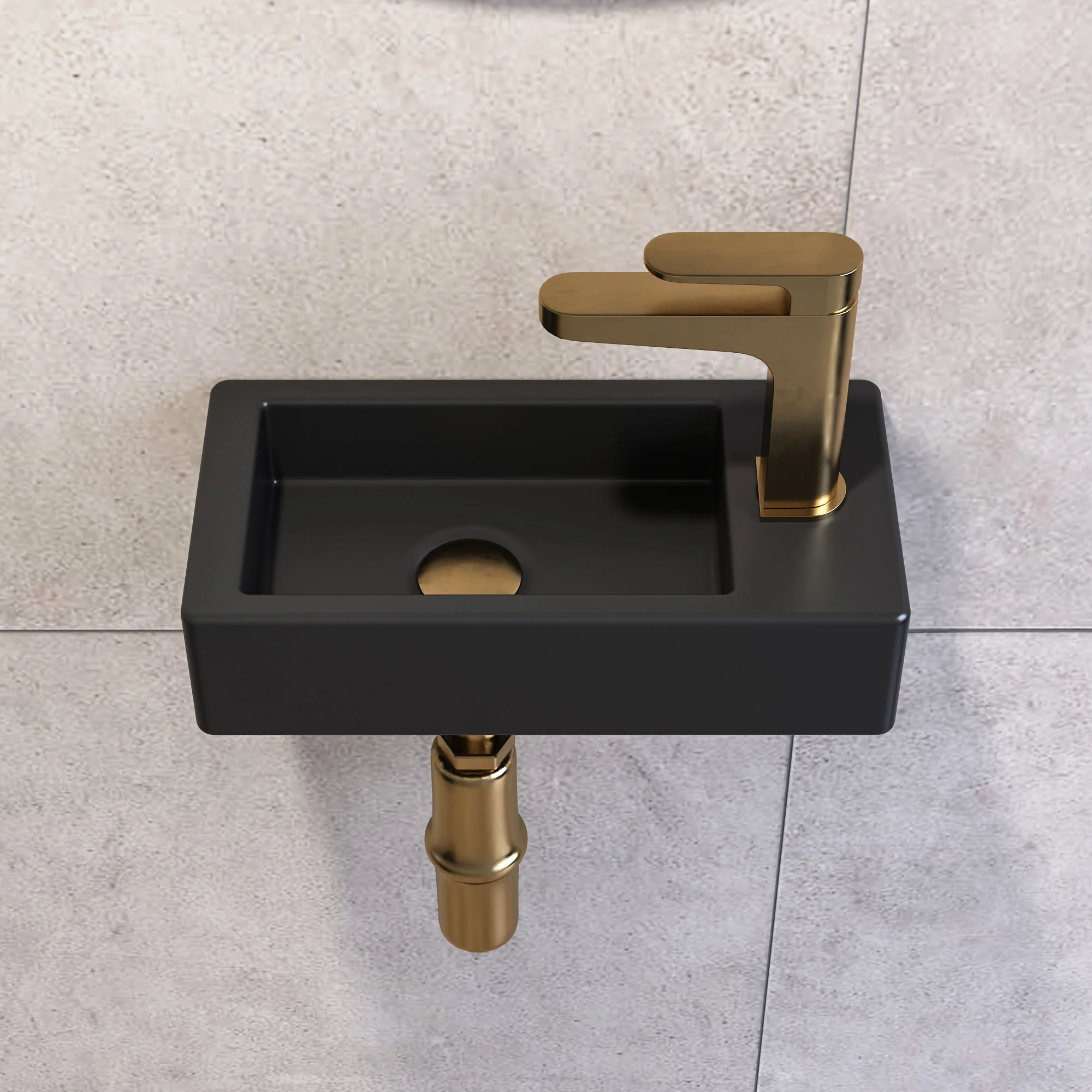 LIBERTY 14" Rectangular Wall-Mount Bathroom Sink, Space-saving - Image 15