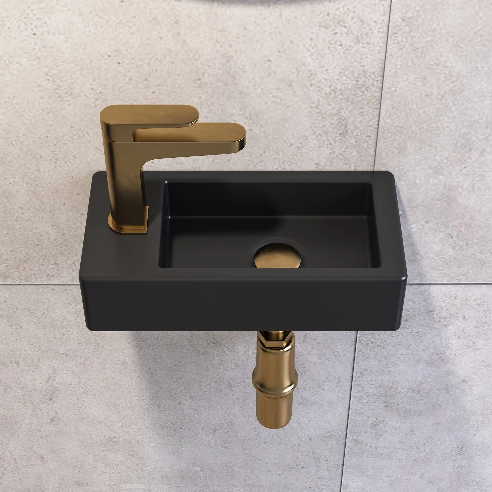 DeerValley DV-1V081L Wall Mounted Sinks Glossy Ceramic Wall Faucet Ready - Image 10
