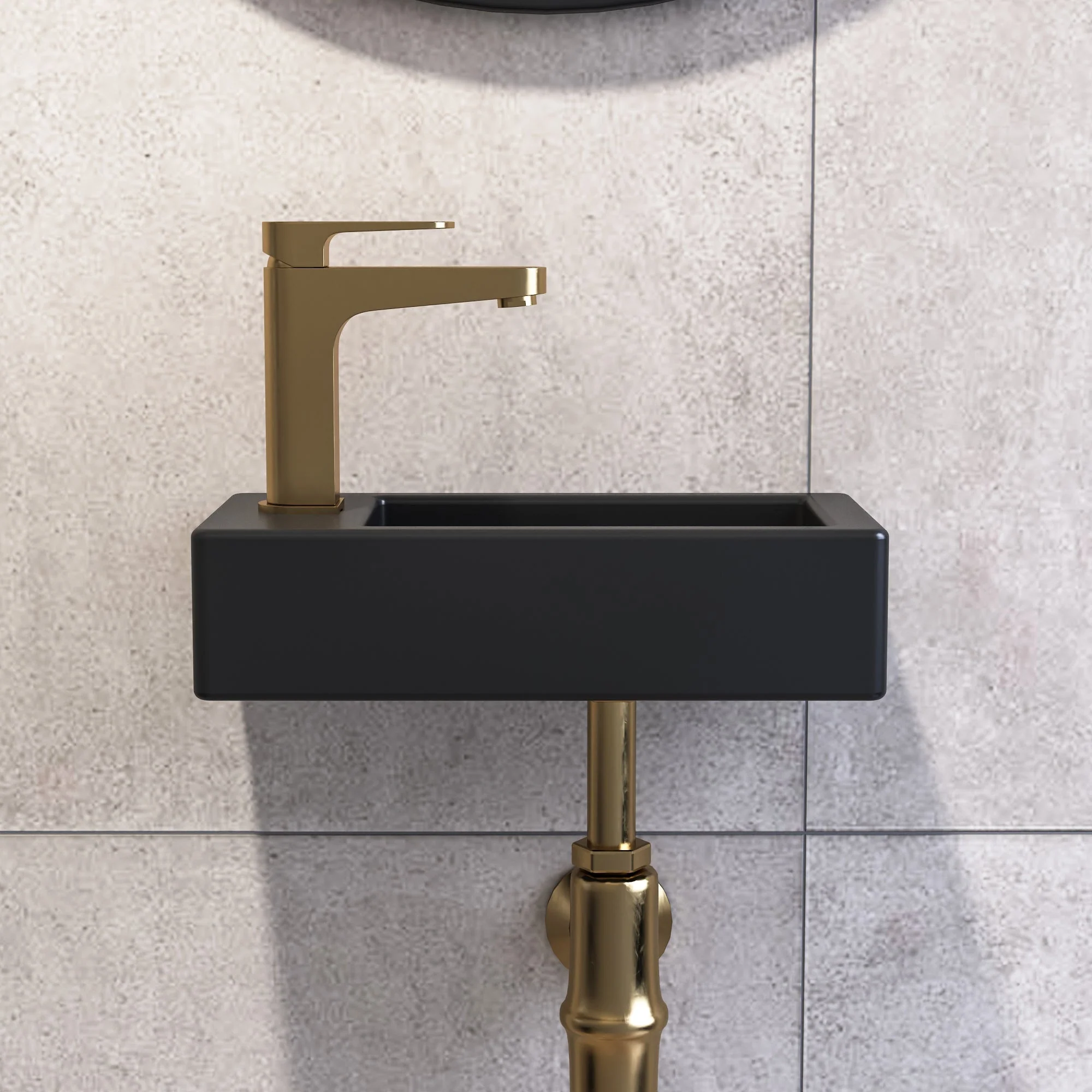 DeerValley DV-1V081L Wall Mounted Sinks Glossy Ceramic Wall Faucet Ready - Image 13
