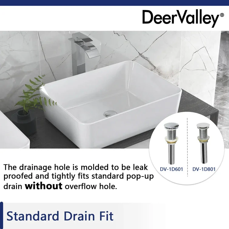 DeerValley DV-1V031 Vessel Sinks Durable Ceramic Easy Install Scratch-Resistant - Image 10