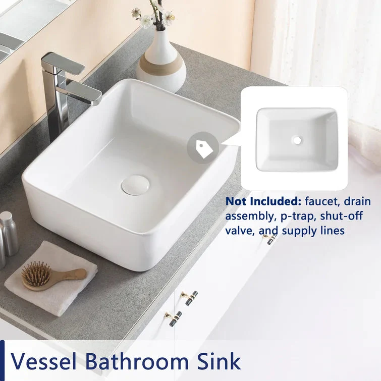 DeerValley DV-1V031 Vessel Sinks Durable Ceramic Easy Install Scratch-Resistant - Image 18
