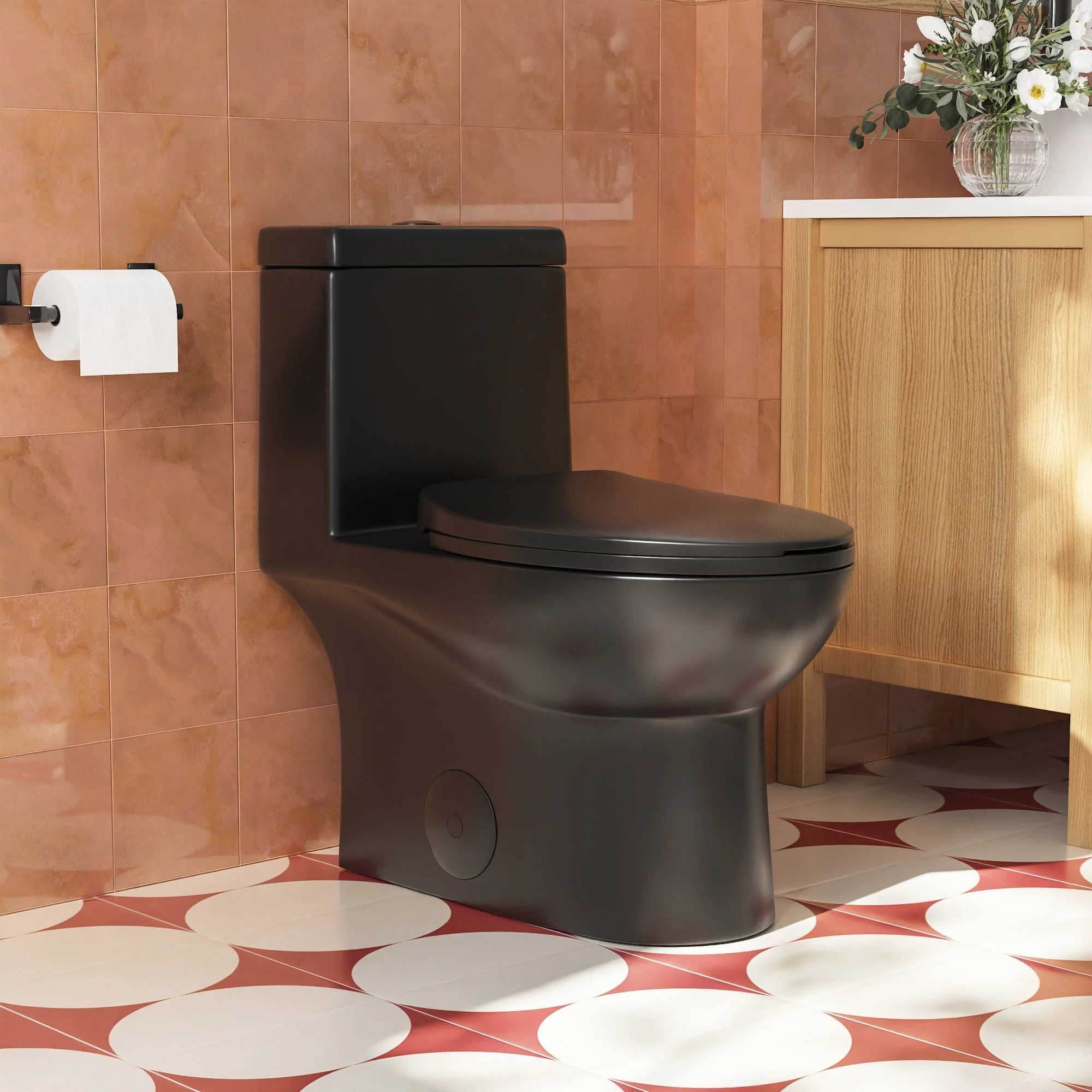 DeerValley DV-1F52816 One-piece Toilets Space-Saving Round Bowl Quiet Soft-Close - Image 12