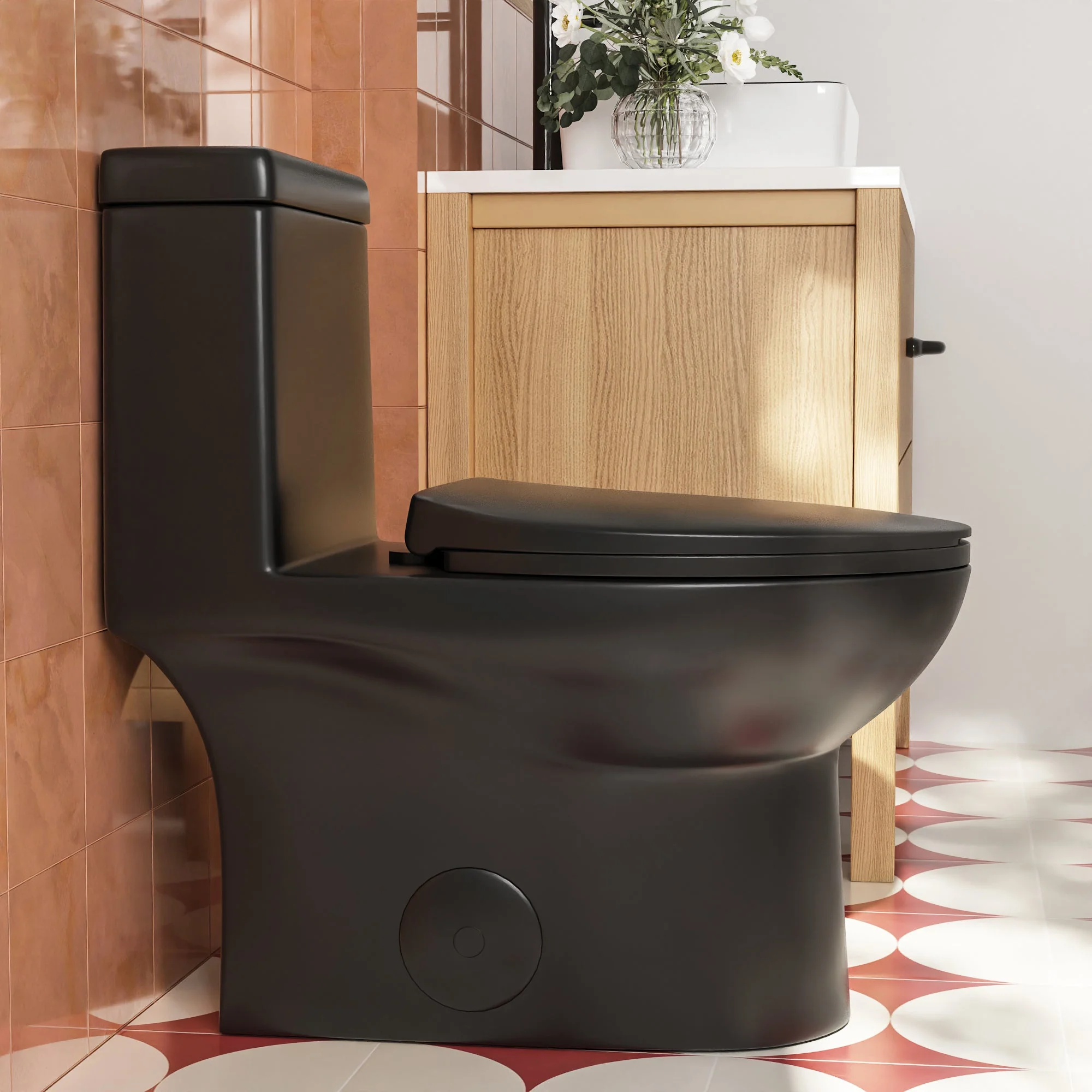 DeerValley DV-1F52816 One-piece Toilets Space-Saving Round Bowl Quiet Soft-Close - Image 13