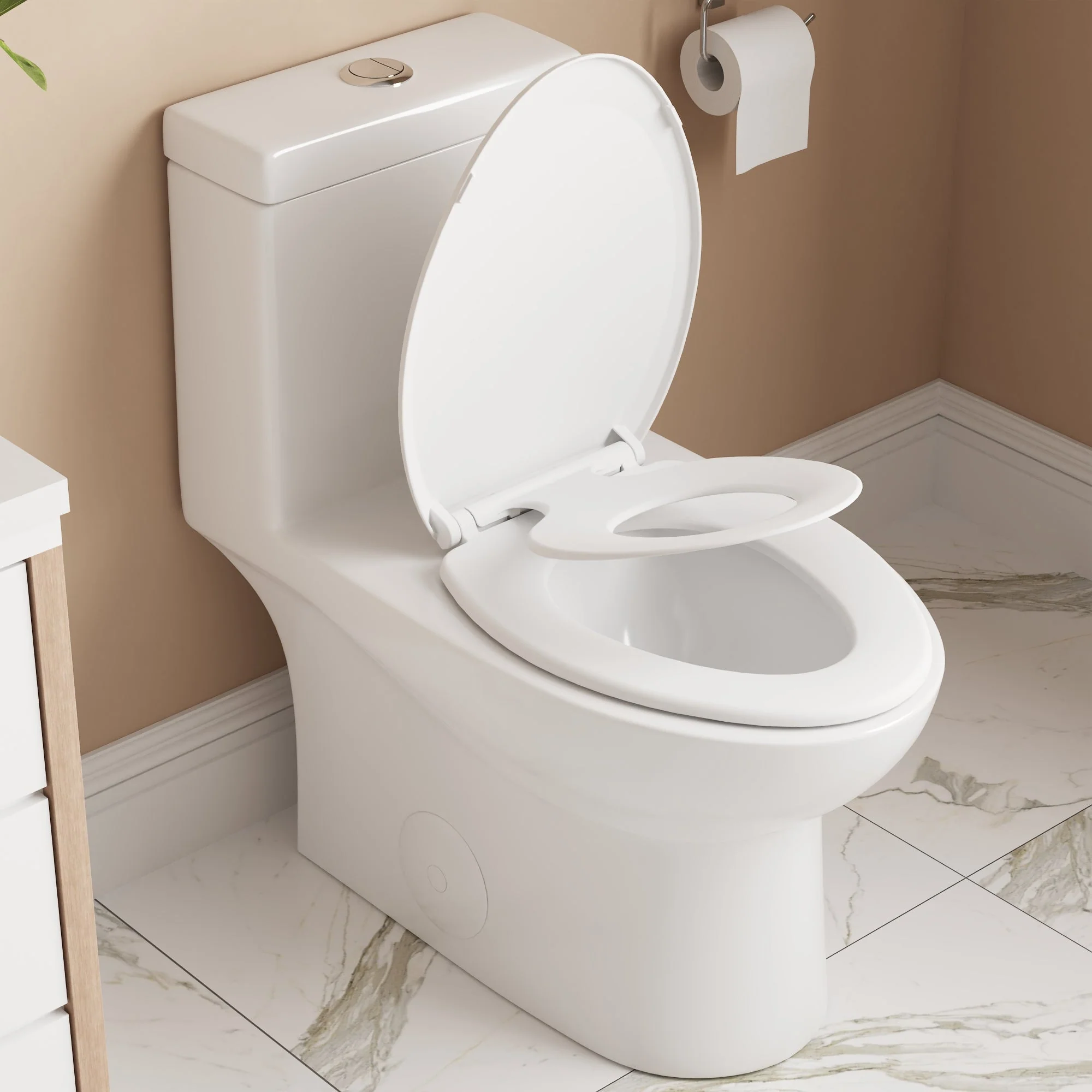 DeerValley DV-1F52816 One-piece Toilets Space-Saving Round Bowl Quiet Soft-Close - Image 20