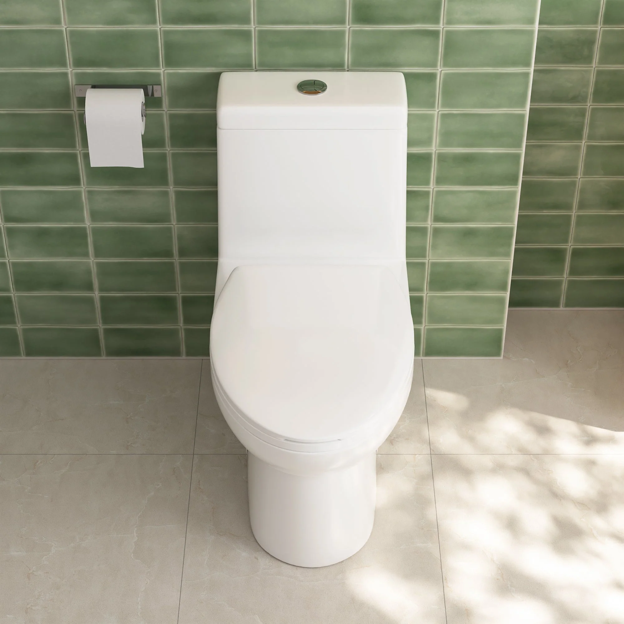 DeerValley DV-1F52816 One-piece Toilets Space-Saving Round Bowl Quiet Soft-Close - Image 7