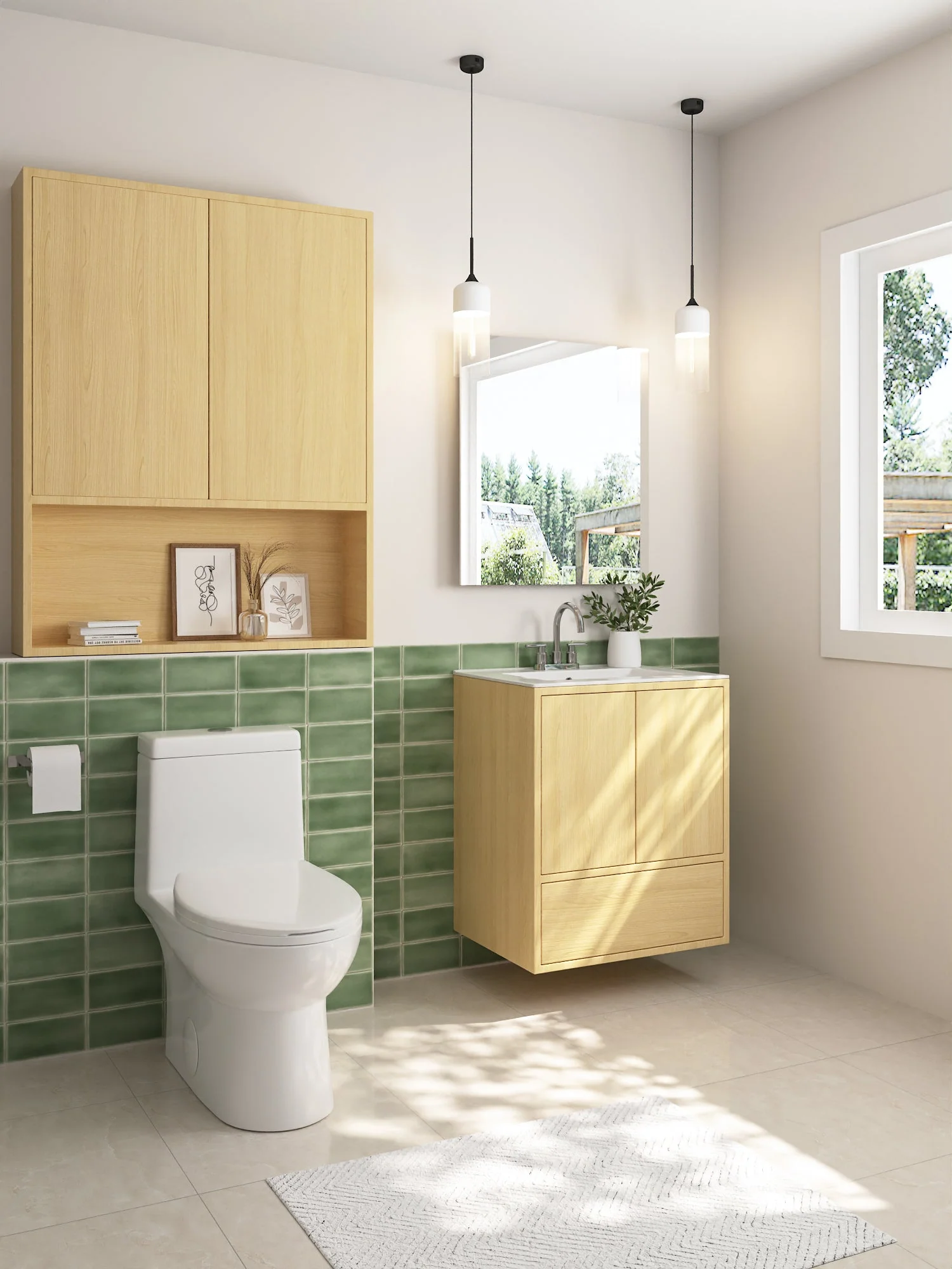 DeerValley DV-1F52816 One-piece Toilets Space-Saving Round Bowl Quiet Soft-Close - Image 8