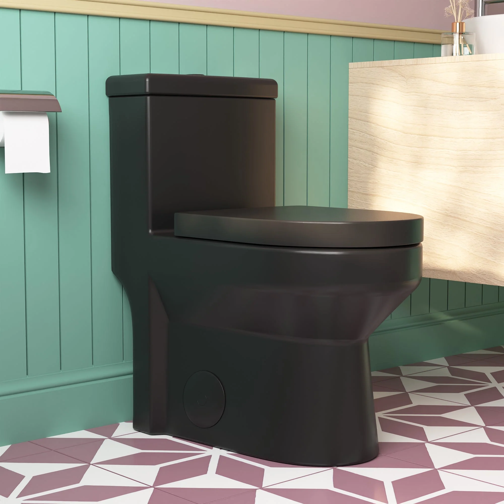 DeerValley DV-1F52812 Compact One-Piece Toilet Efficient Dual Flush & Quiet Seat - Image 14