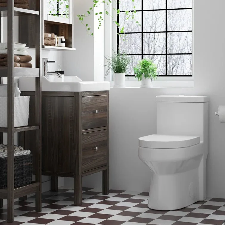DeerValley DV-1F52812 Compact One-Piece Toilet Efficient Dual Flush & Quiet Seat - Image 3