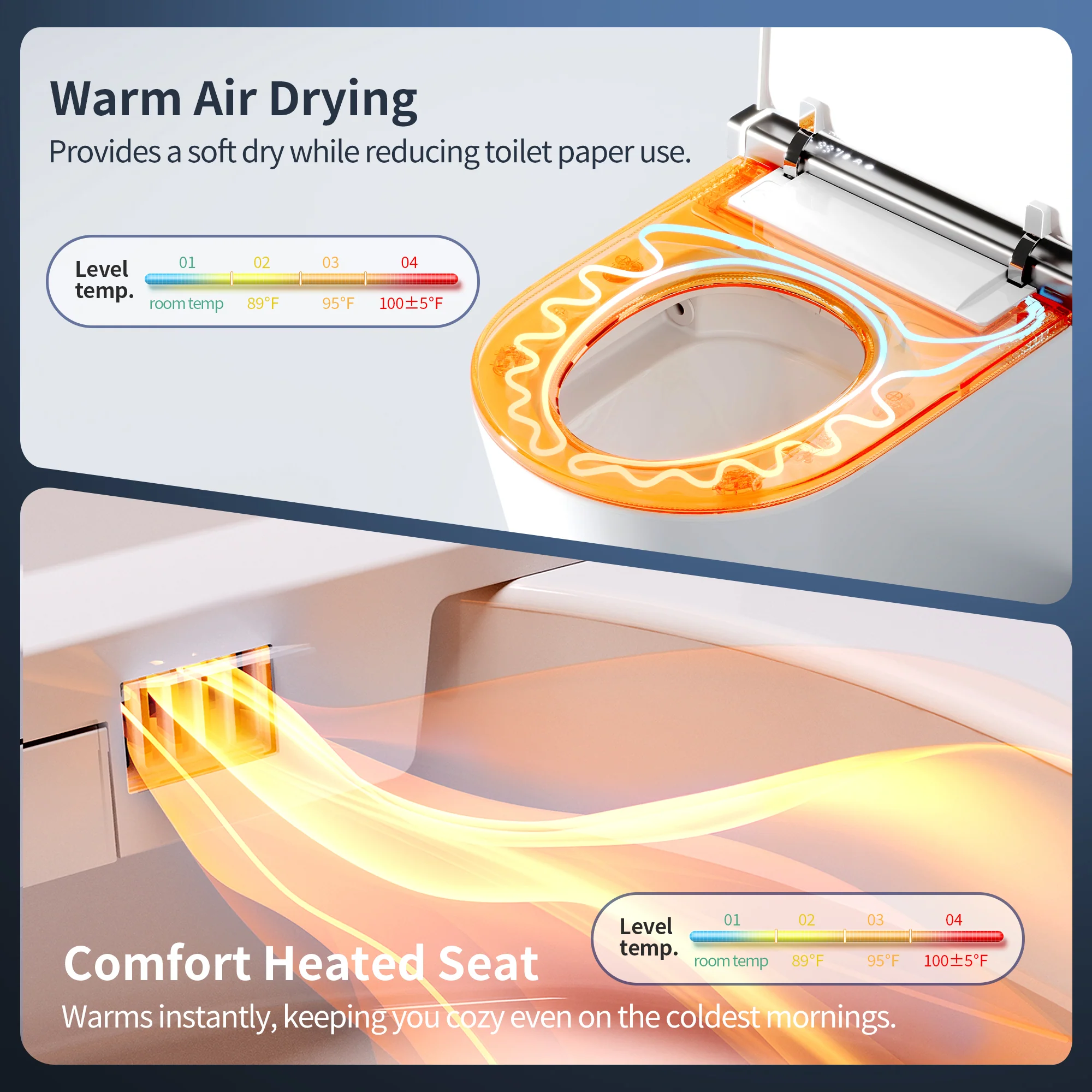 DeerValley DV-1S0360-V3 ADA Smart Toilet with Foam Shield & All-Season Comfort - Image 9