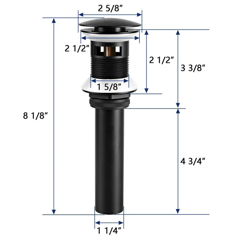 DeerValley DV-1D311 Pop-Up Bathroom Sink Drain - Image 8