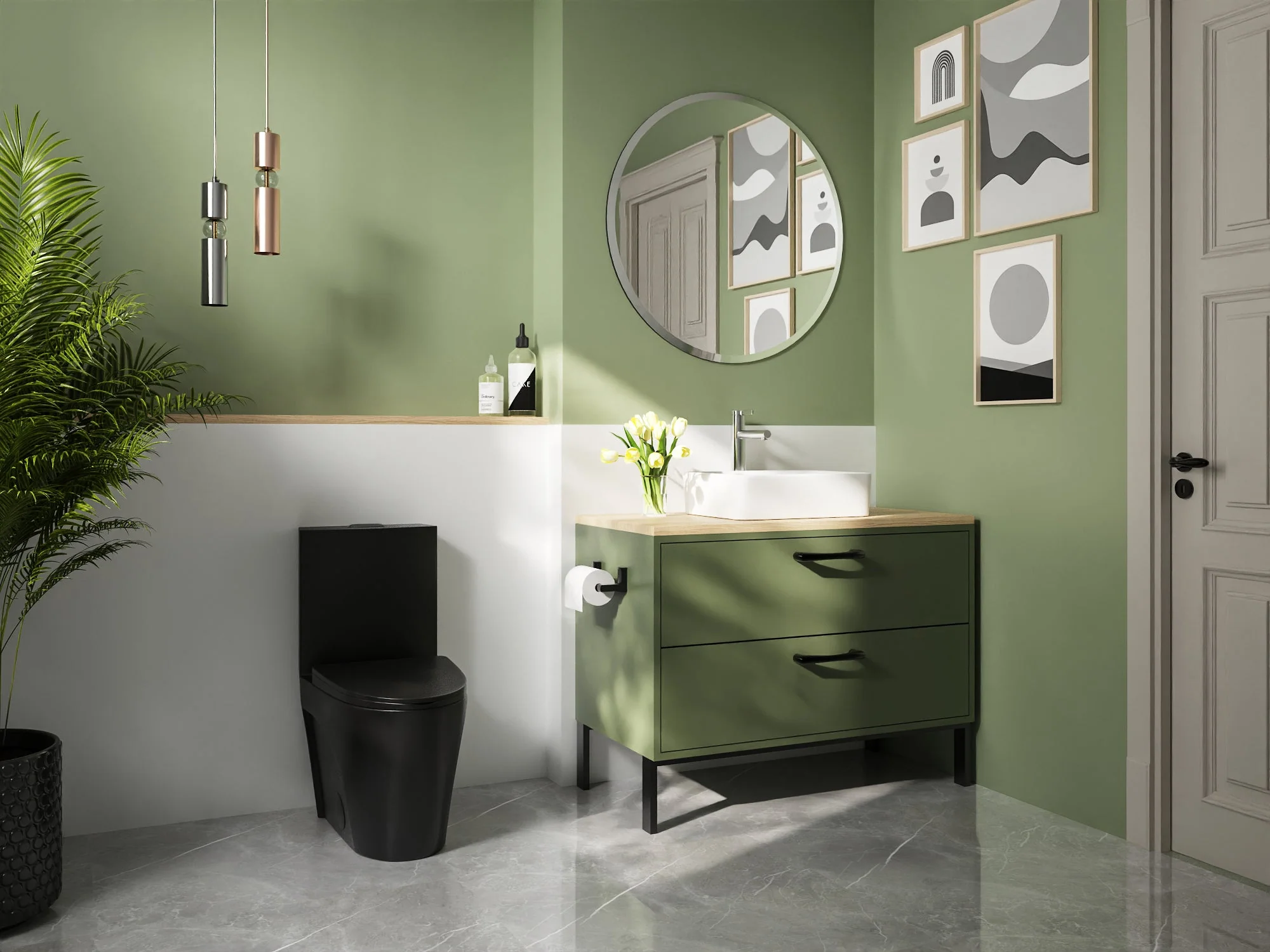 DeerValley DV-1F0027 One-piece Toilets Fan Shape Seamless Anti-Bacterial Quiet Comfort - Image 11