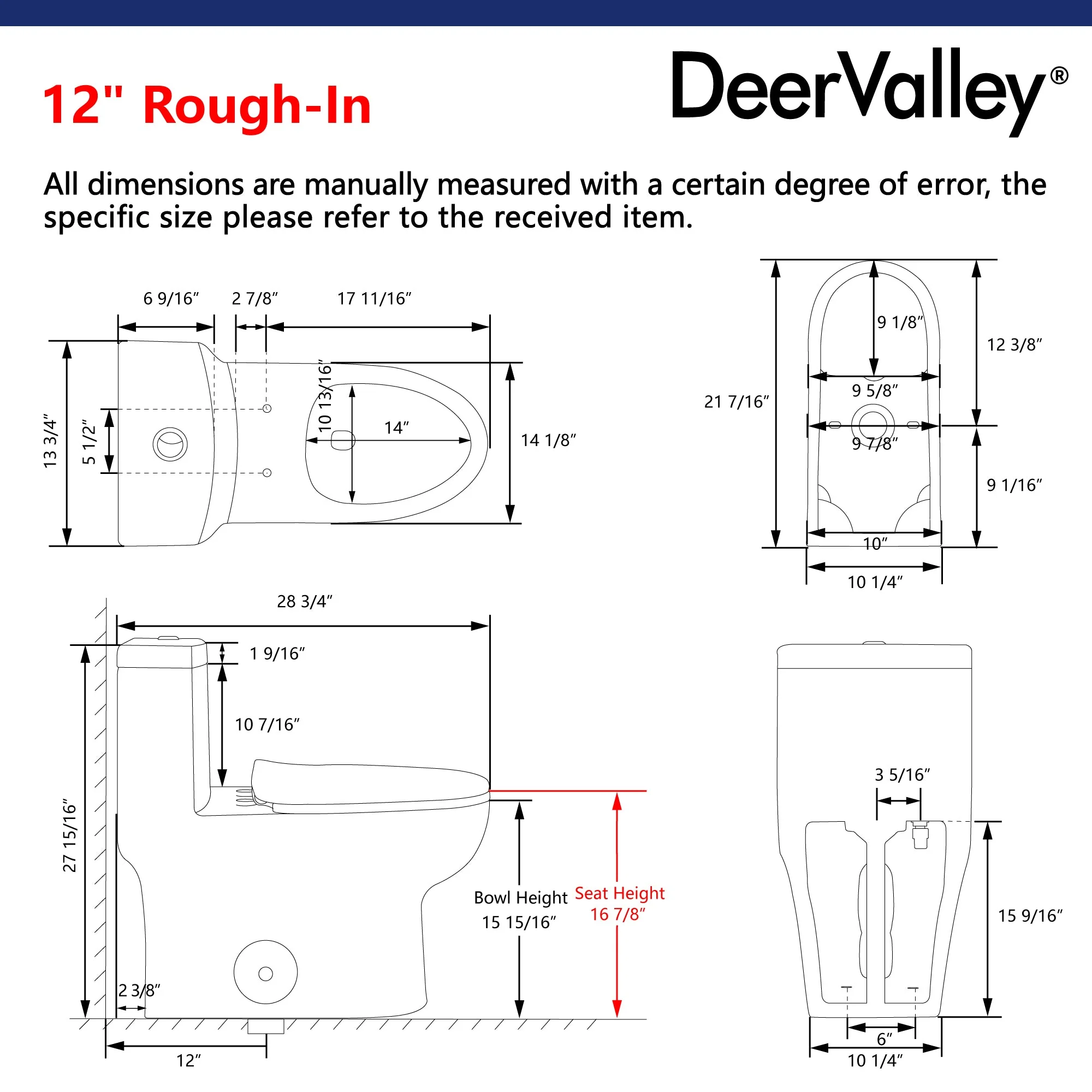 DeerValley DV-1F0027 One-piece Toilets Fan Shape Seamless Anti-Bacterial Quiet Comfort - Image 13