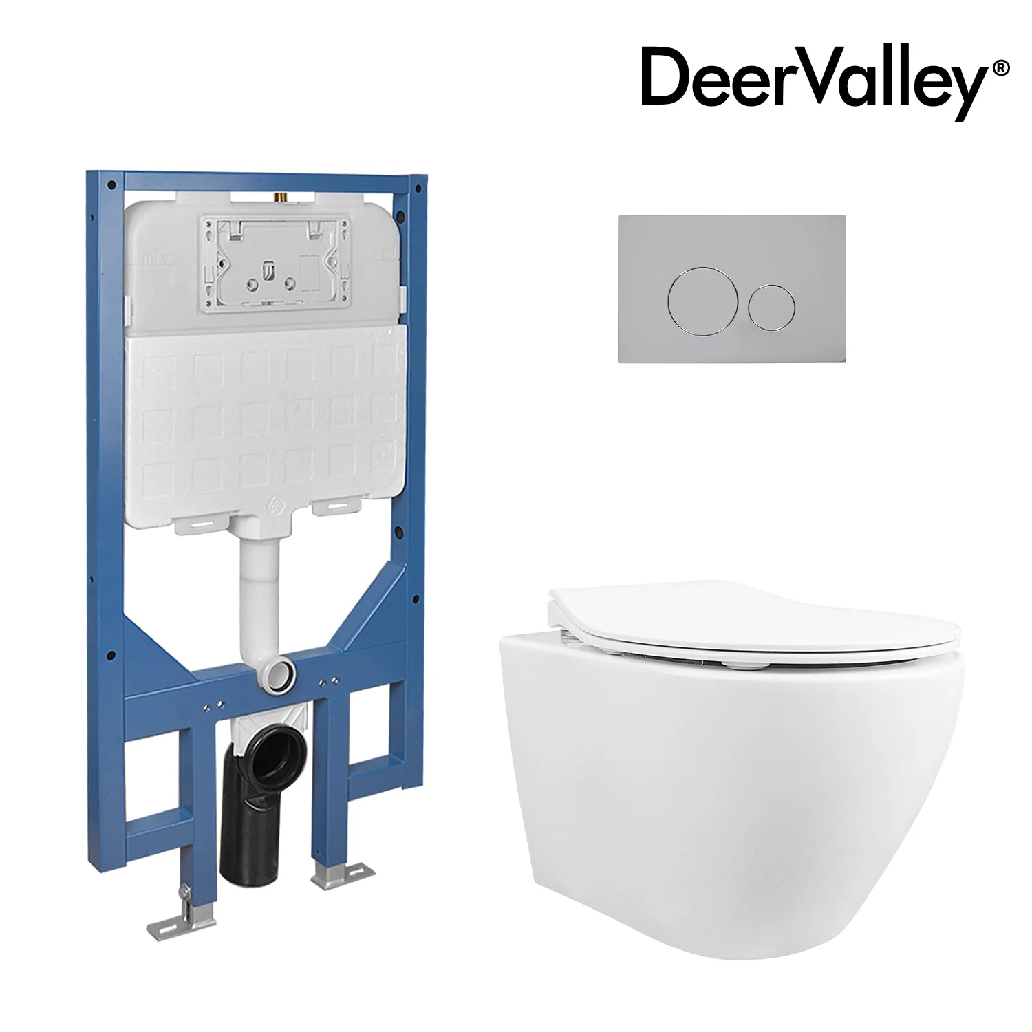 DeerValley DV-1F0069 Wall-hung Toilets Compact Siphon Flush - Image 18