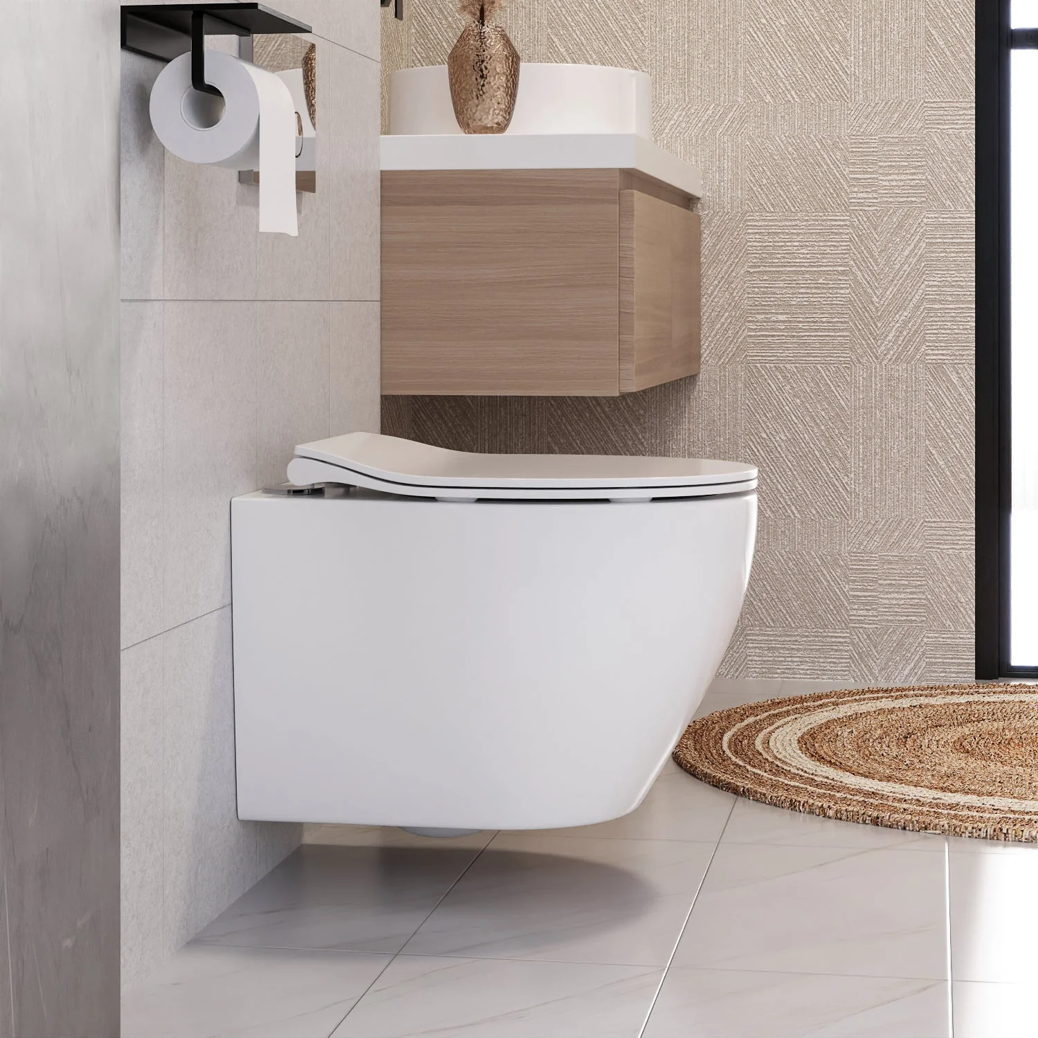DeerValley DV-1F0069 Wall-hung Toilets Compact Siphon Flush - Image 5