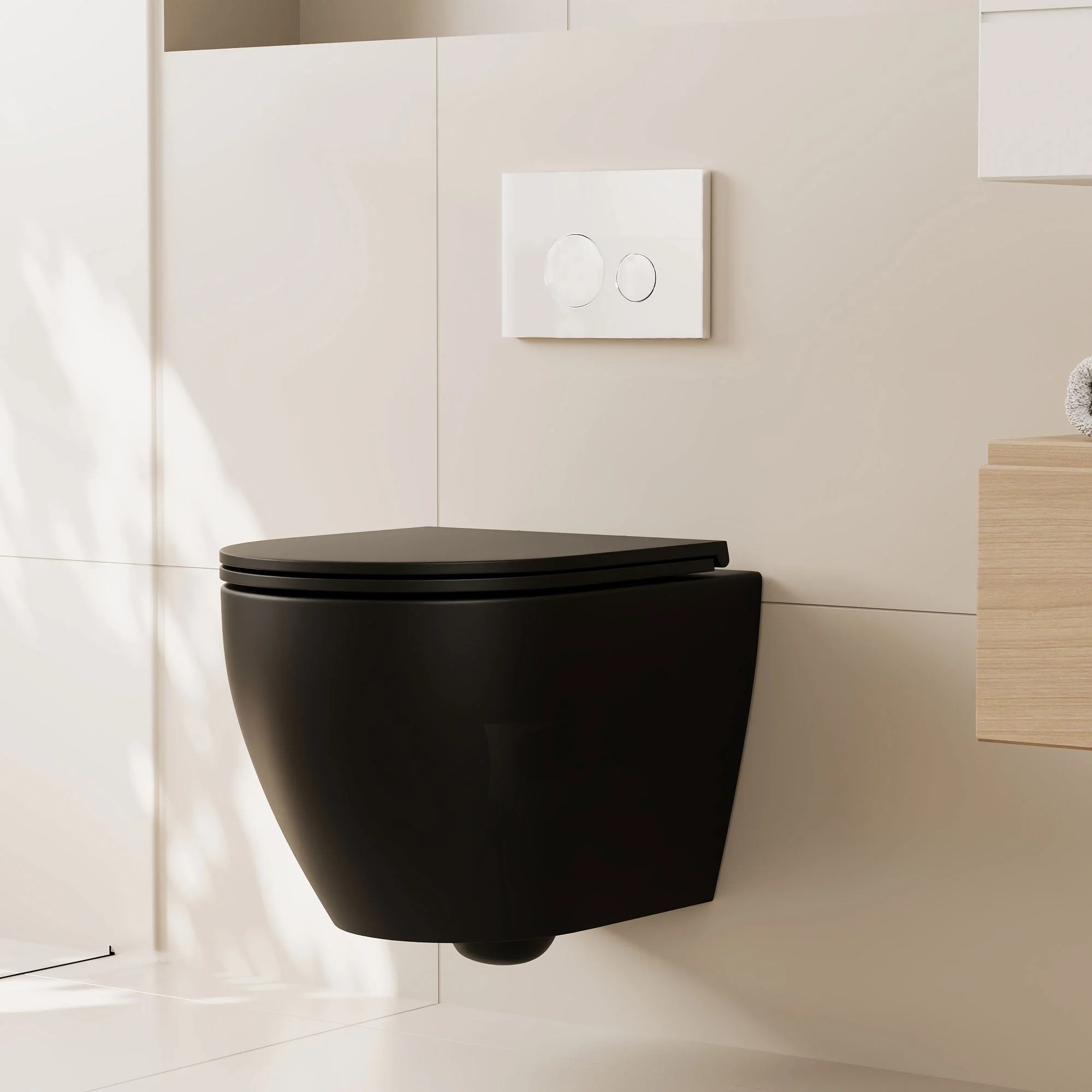 DeerValley DV-1F0070 Wall-hung Toilets Quiet Siphon Flush Quick-Release Seat - Image 14