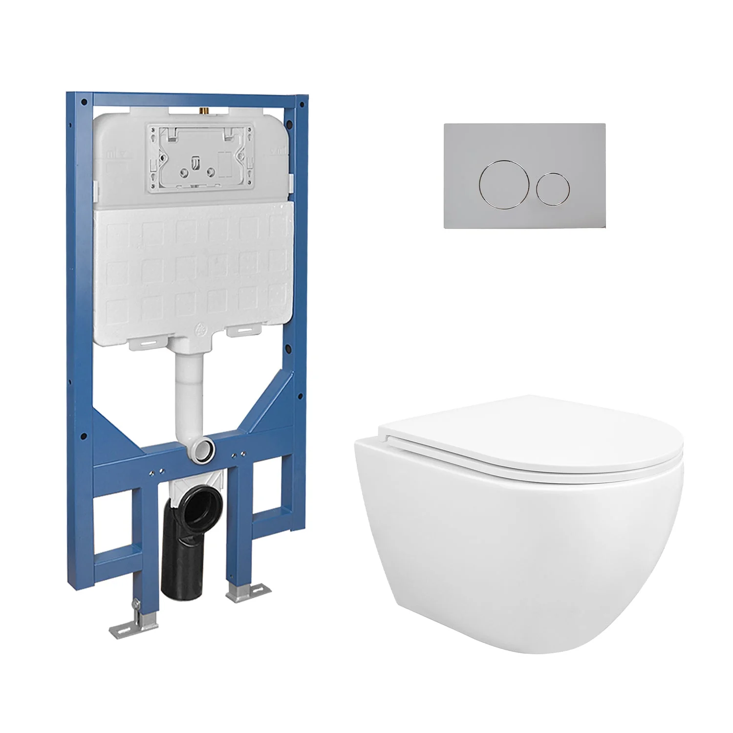 DeerValley DV-1F0070 Wall-hung Toilets Quiet Siphon Flush Quick-Release Seat - Image 15