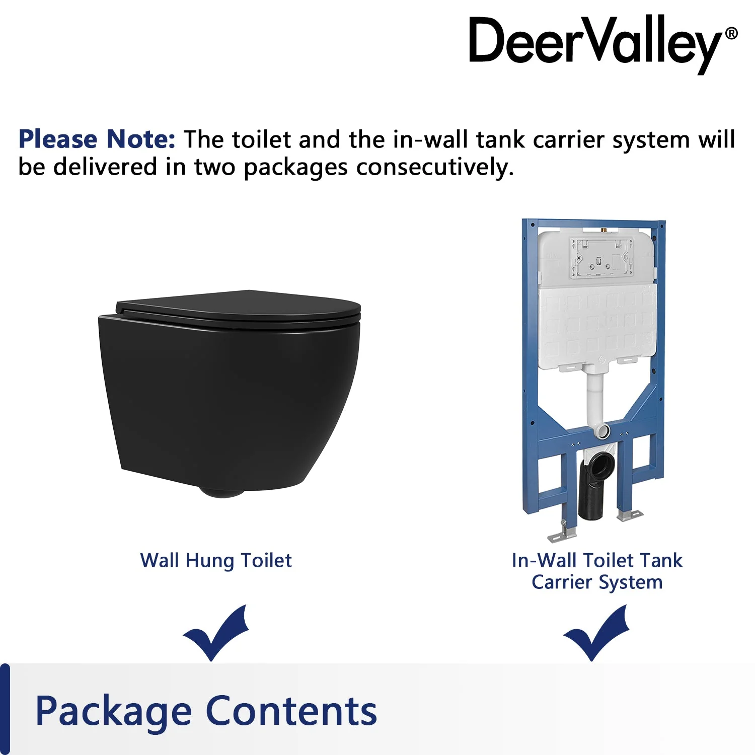 DeerValley DV-1F0070 Wall-hung Toilets Quiet Siphon Flush Quick-Release Seat - Image 21