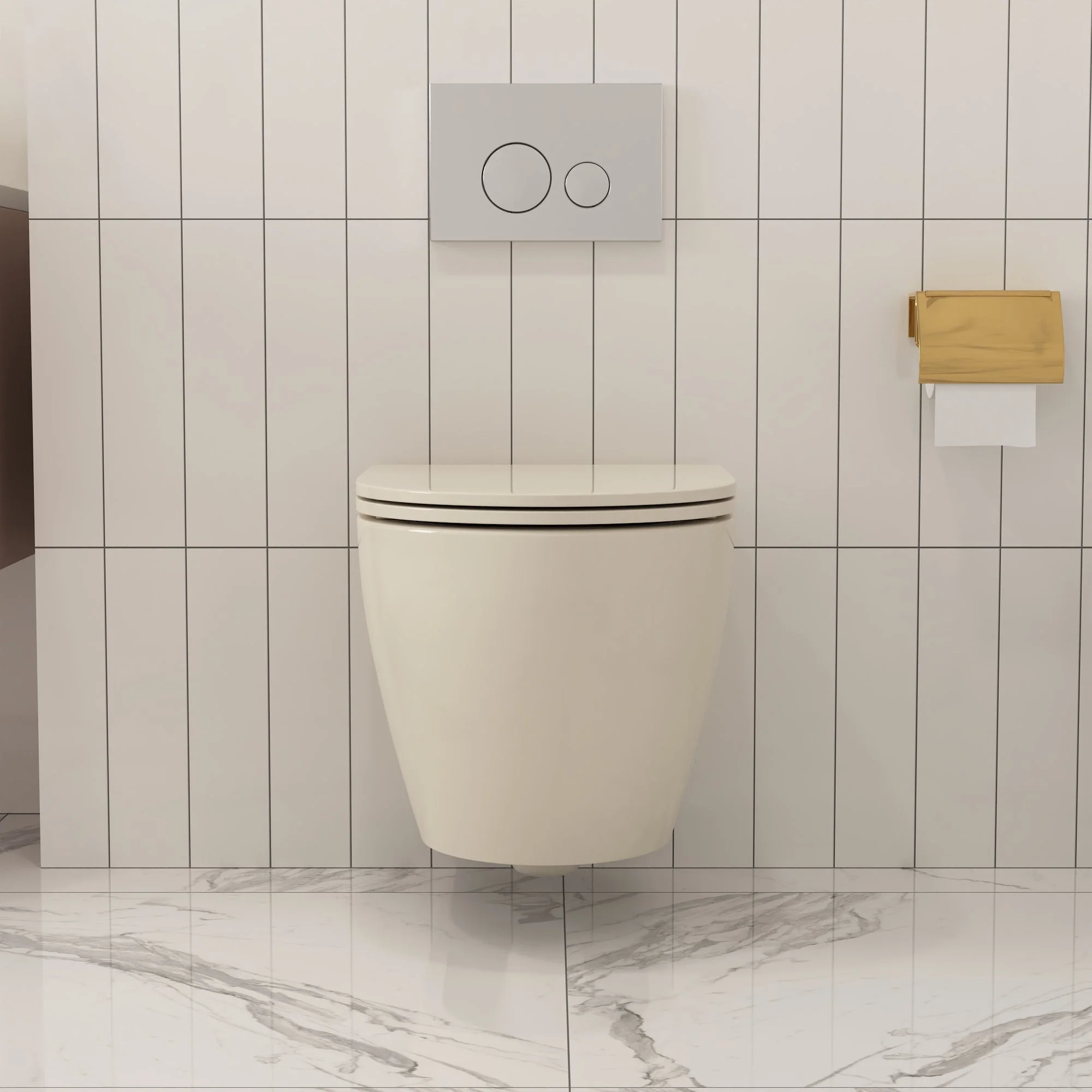 DeerValley DV-1F0070 Wall-hung Toilets Quiet Siphon Flush Quick-Release Seat - Image 24