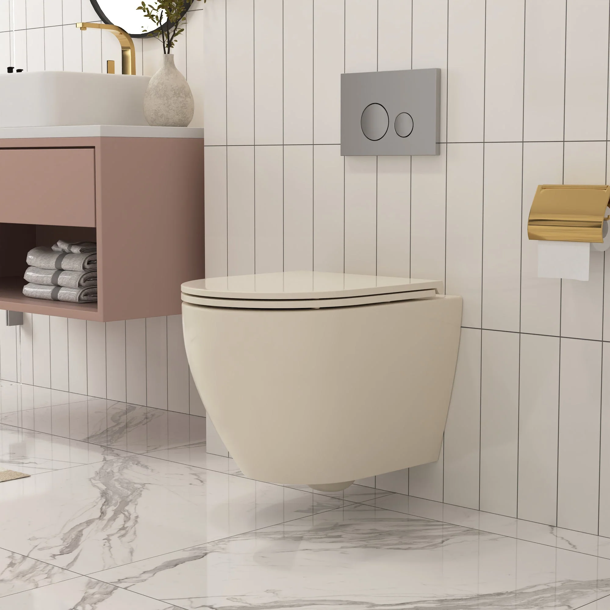 DeerValley DV-1F0070 Wall-hung Toilets Quiet Siphon Flush Quick-Release Seat - Image 26