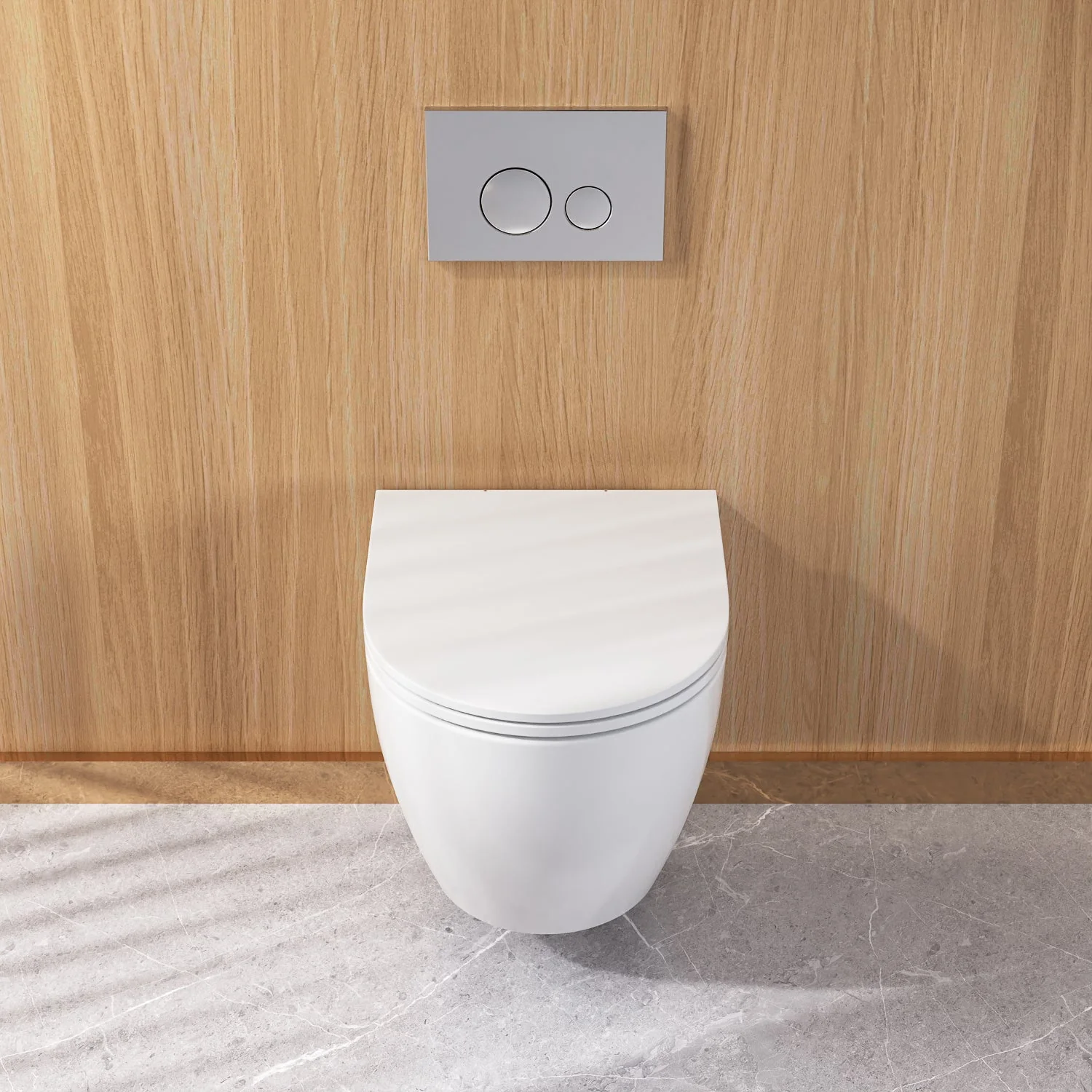 DeerValley DV-1F0070 Wall-hung Toilets Quiet Siphon Flush Quick-Release Seat - Image 4