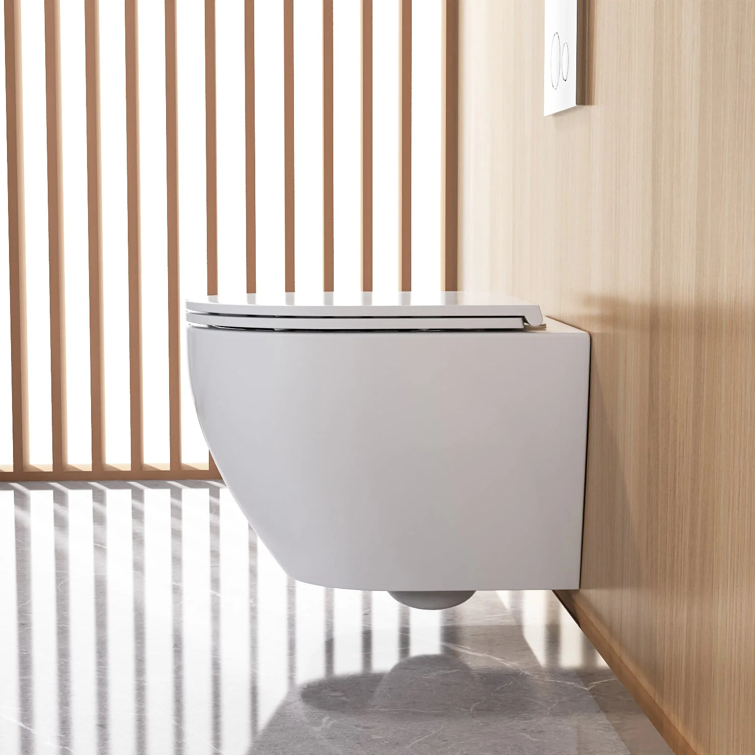 DeerValley DV-1F0070 Wall-hung Toilets Quiet Siphon Flush Quick-Release Seat - Image 6