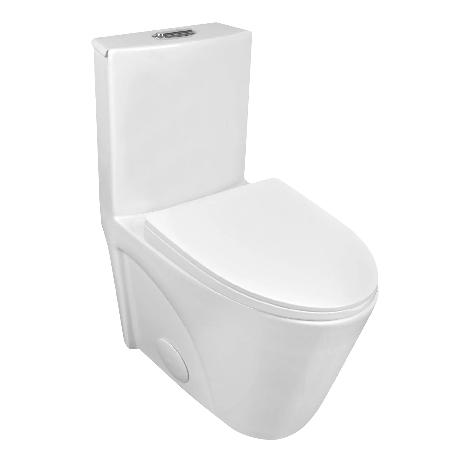 DeerValley DV-1F52102 One-piece Toilets Modern Fan Shape Seamless Comfort Dual-Flush 1.1/1.6 GPF - Image 15
