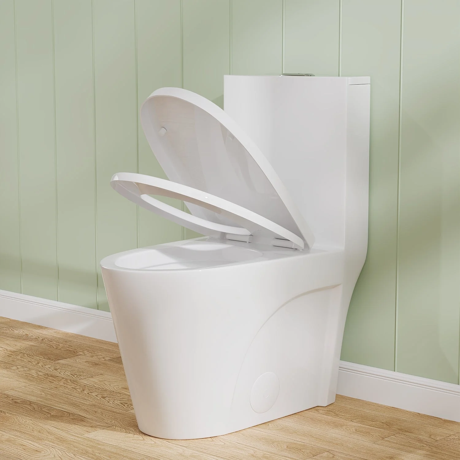 DeerValley DV-1F52102 One-piece Toilets Modern Fan Shape Seamless Comfort Dual-Flush 1.1/1.6 GPF - Image 17