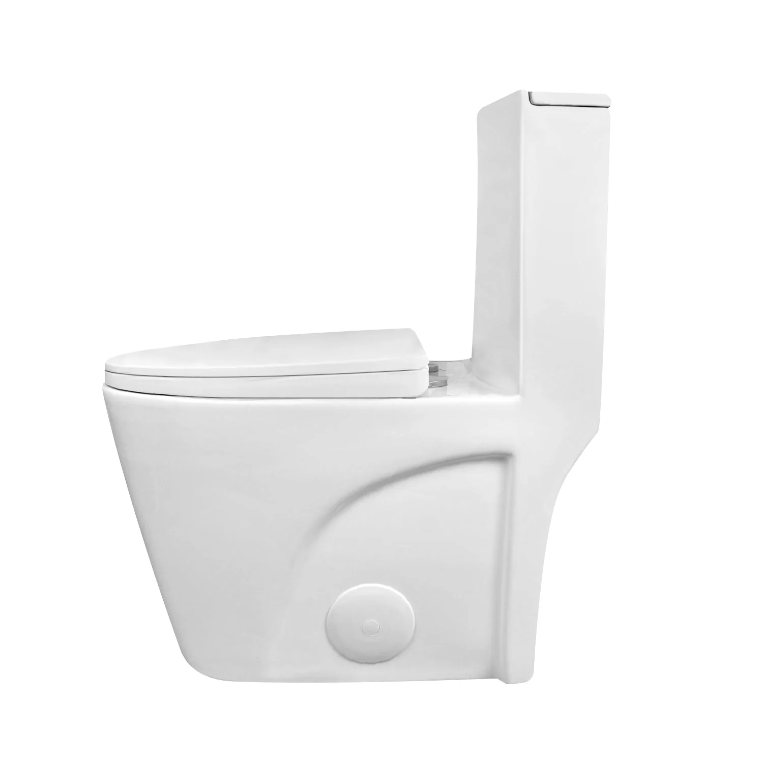 DeerValley DV-1F52102 One-piece Toilets Modern Fan Shape Seamless Comfort Dual-Flush 1.1/1.6 GPF - Image 6