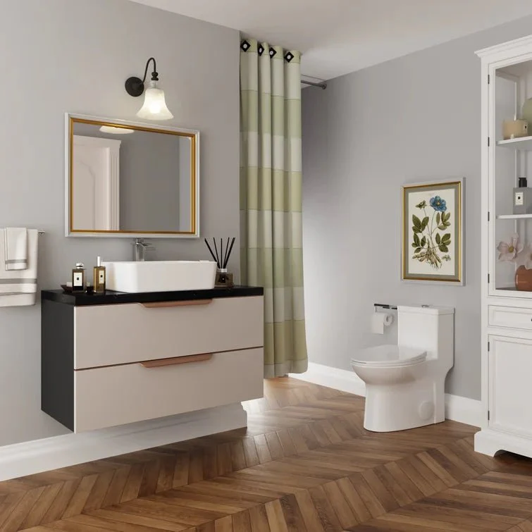 DeerValley DV-1F52508 One-Piece Toilet Dual Flush Elongated Bowl Soft-Close Seat - Image 5