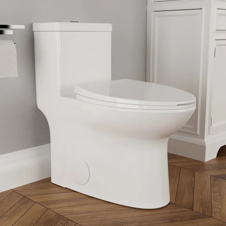 DeerValley DV-1F52508 One-Piece Toilet Dual Flush Elongated Bowl Soft-Close Seat - Image 7