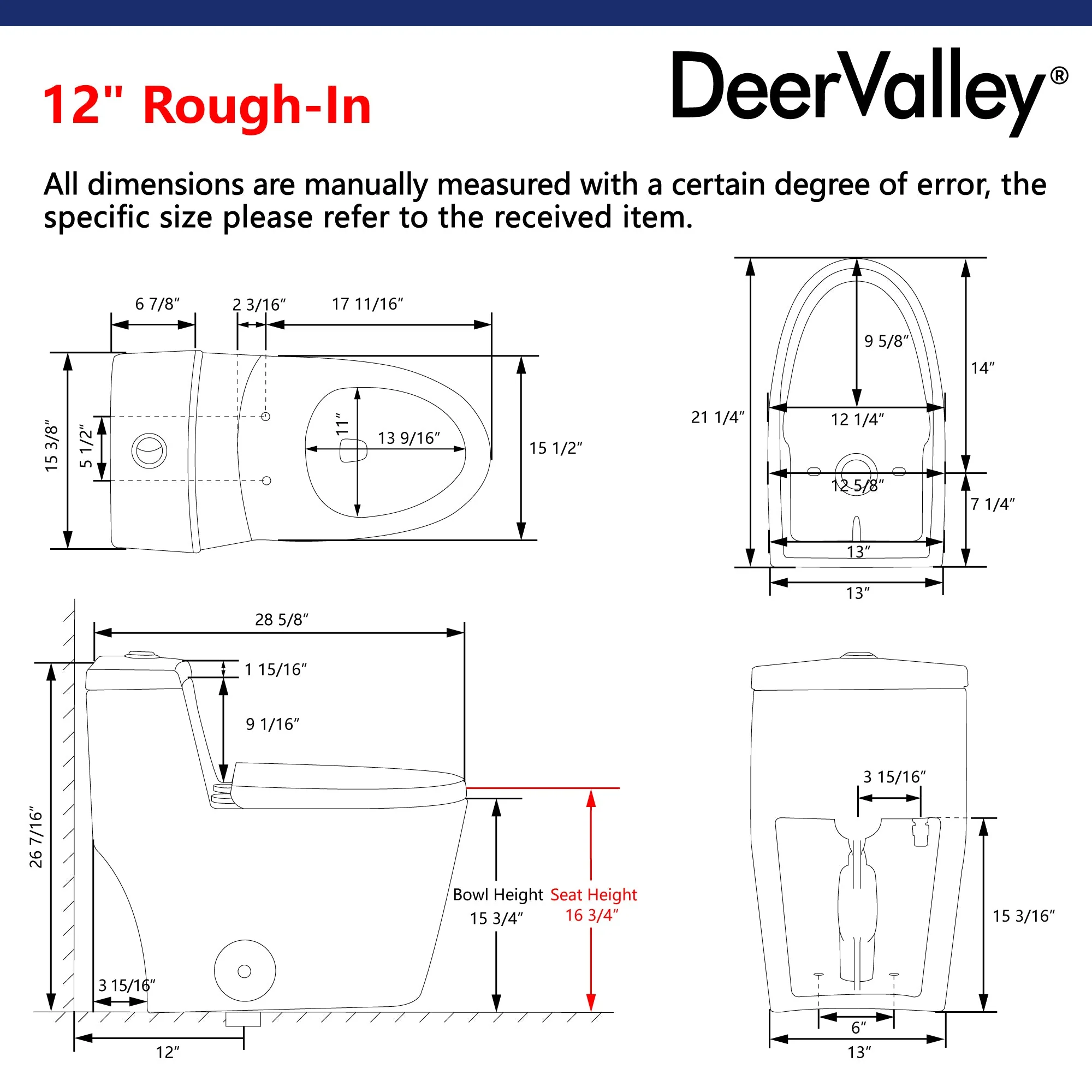 DeerValley DV-1F52636 One Piece Toilet Powerful 800g Flush EverClean Surface - Image 11