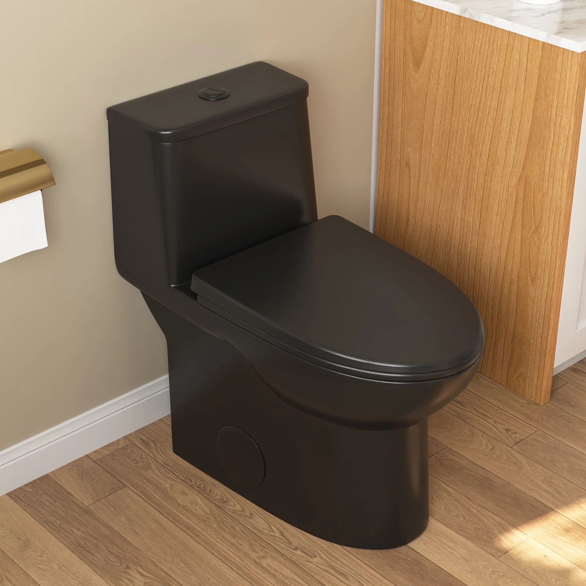 URSA One-Piece Elongated Toilet, Dual-Flush Full-Size with Multiple Colors - Image 22