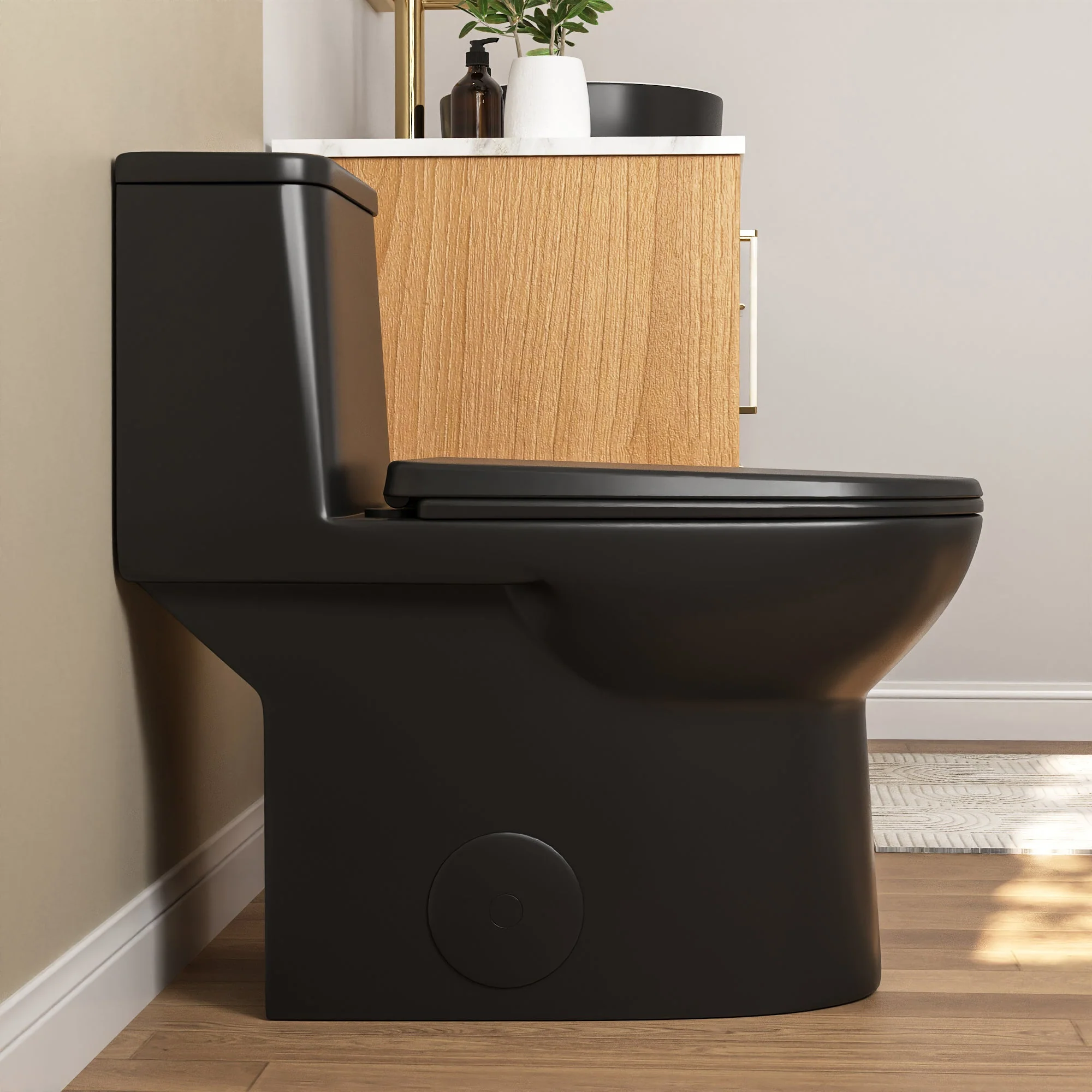 URSA One-Piece Elongated Toilet, Dual-Flush Full-Size with Multiple Colors - Image 23
