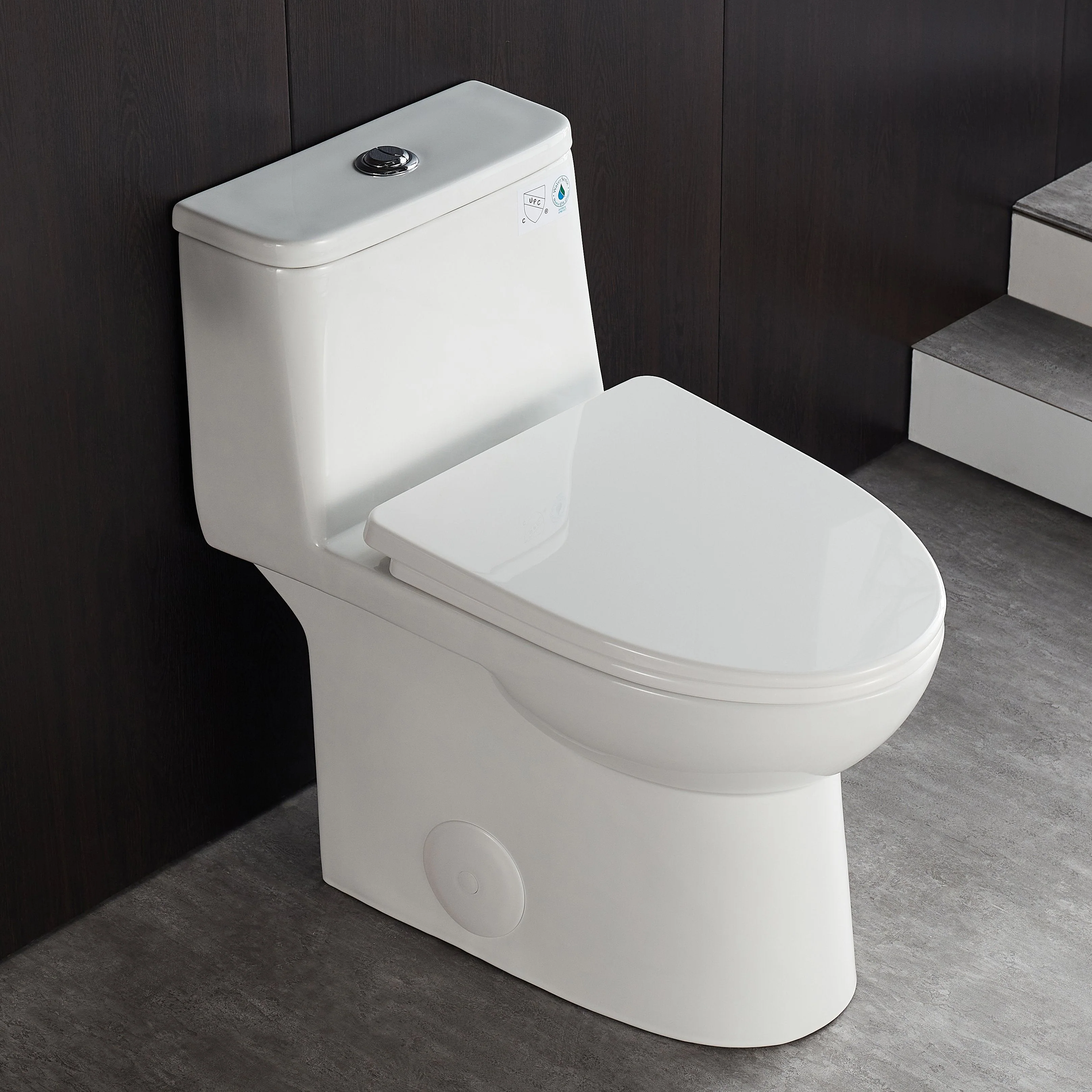 URSA One-Piece Elongated Toilet, Dual-Flush Full-Size with Multiple Colors - Image 3