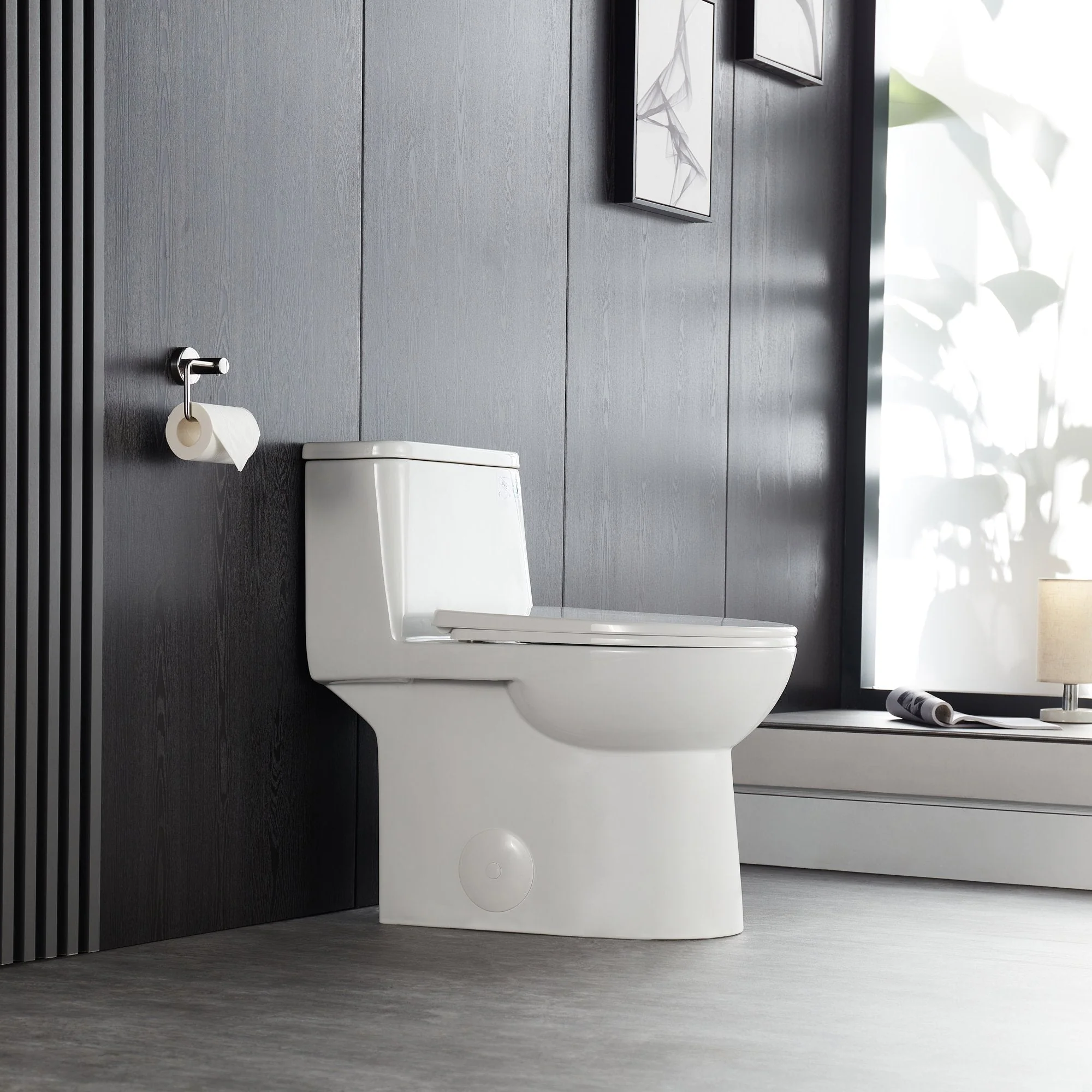 URSA One-Piece Elongated Toilet, Dual-Flush Full-Size with Multiple Colors - Image 5