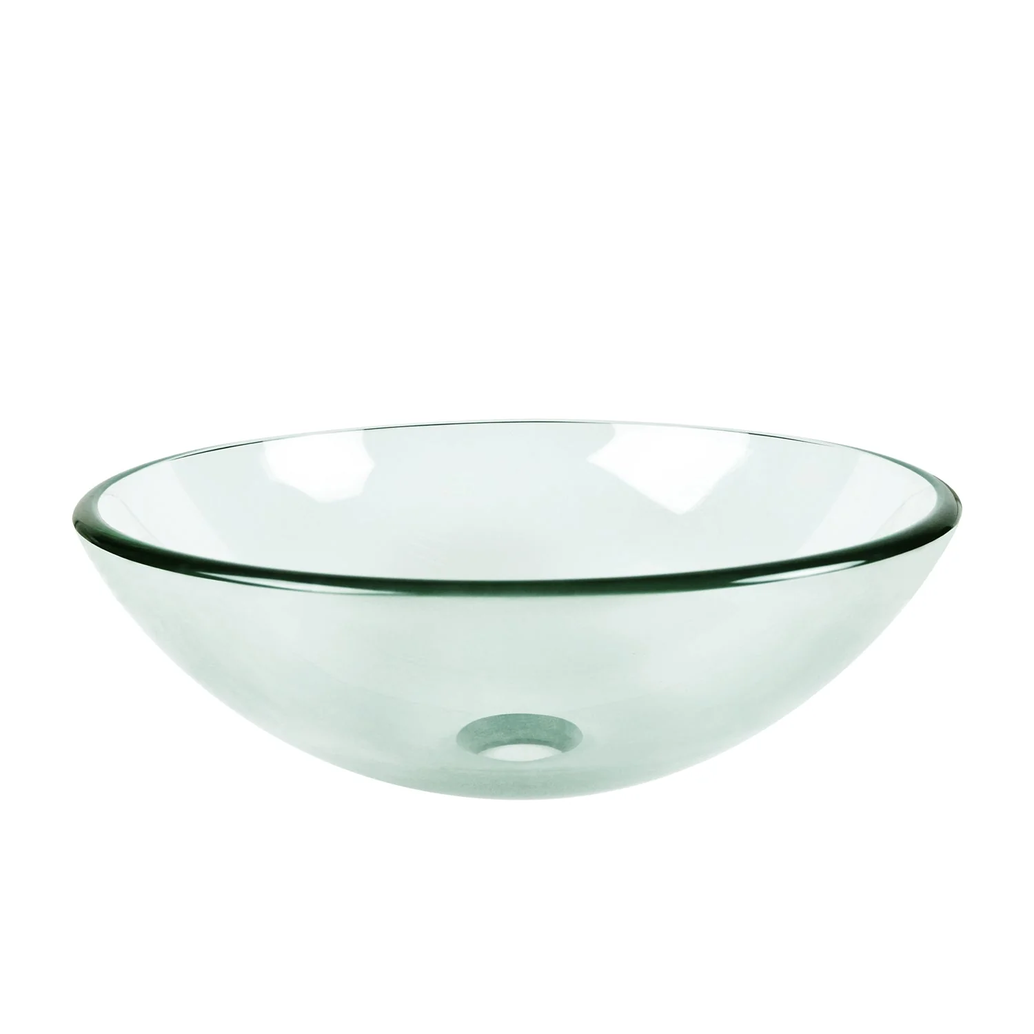 SYMMETRY 16.5" Round Vessel Bathroom Sink, Tempered Glass - Image 3