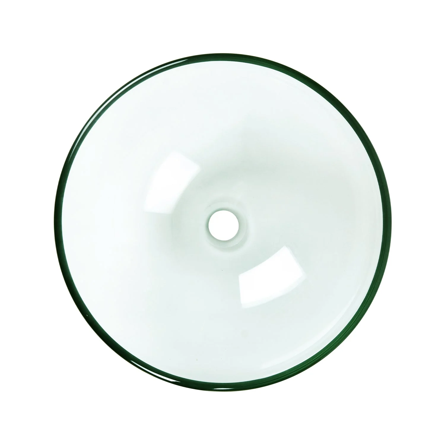 SYMMETRY 16.5" Round Vessel Bathroom Sink, Tempered Glass - Image 5