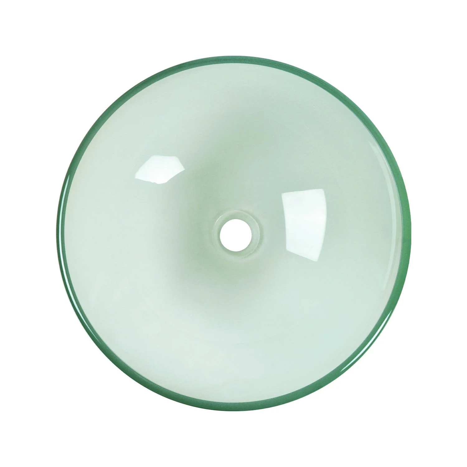 SYMMETRY 16.5" Round Vessel Bathroom Sink, Tempered Glass - Image 5