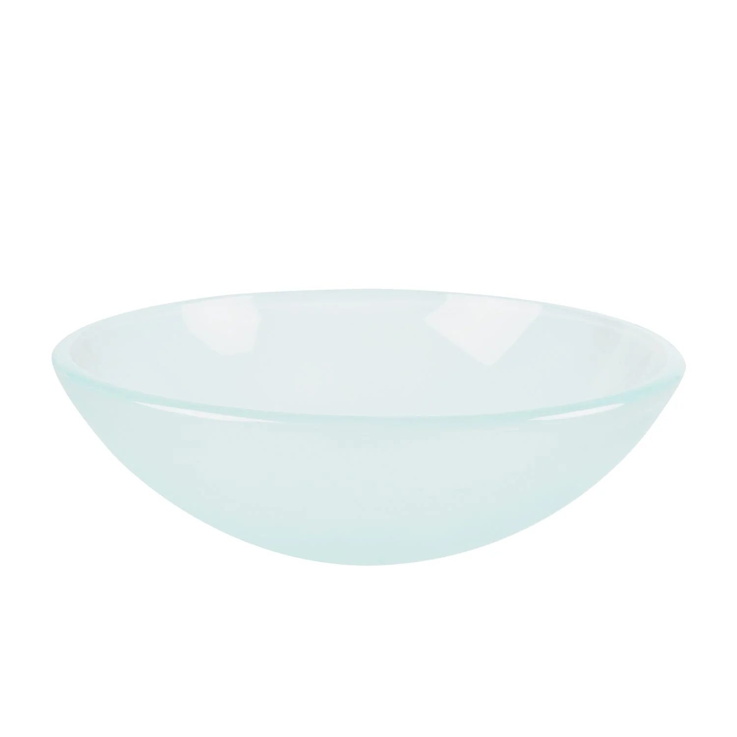 SYMMETRY 16.5" Round Vessel Bathroom Sink, Tempered Glass - Image 2