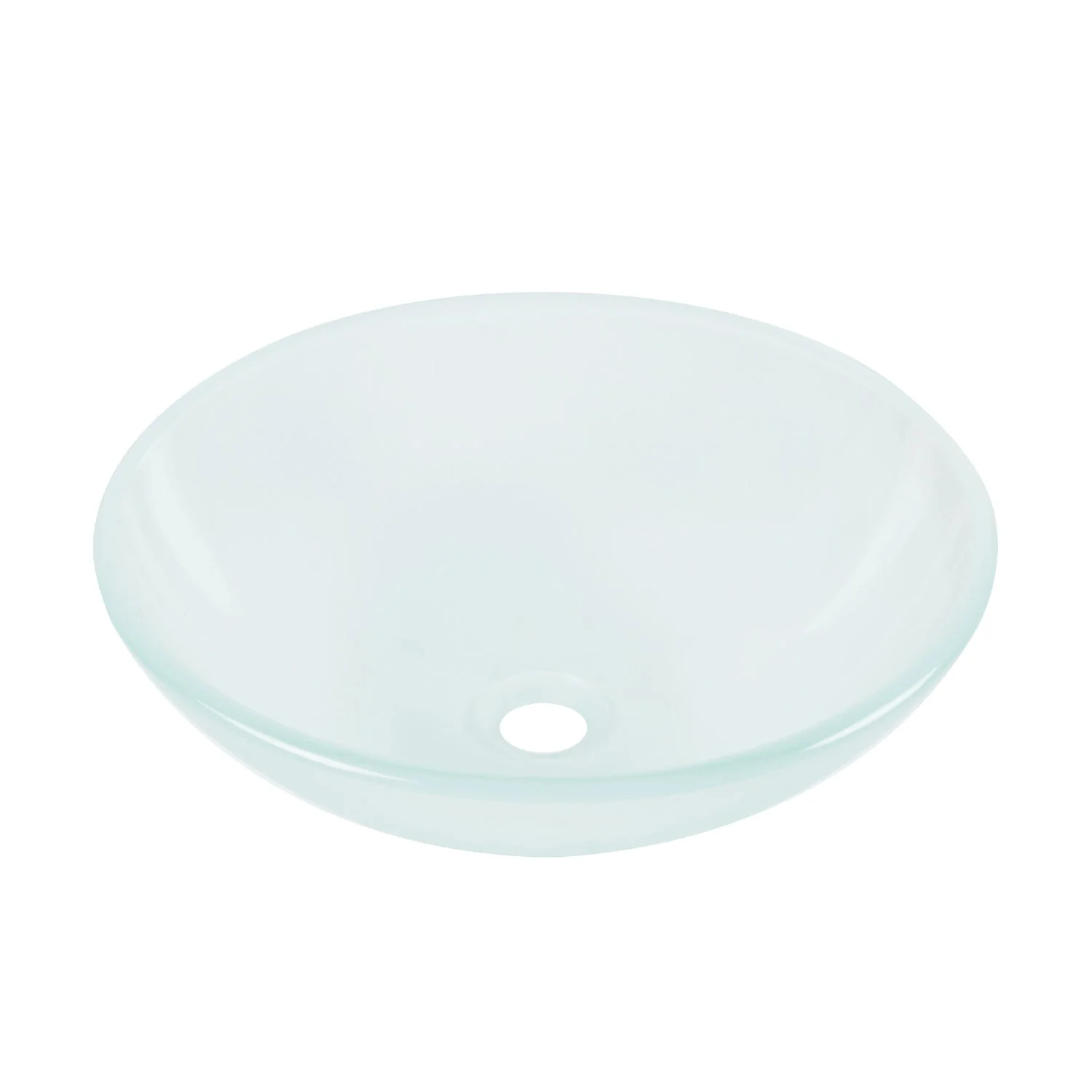 SYMMETRY 16.5" Round Vessel Bathroom Sink, Tempered Glass - Image 7