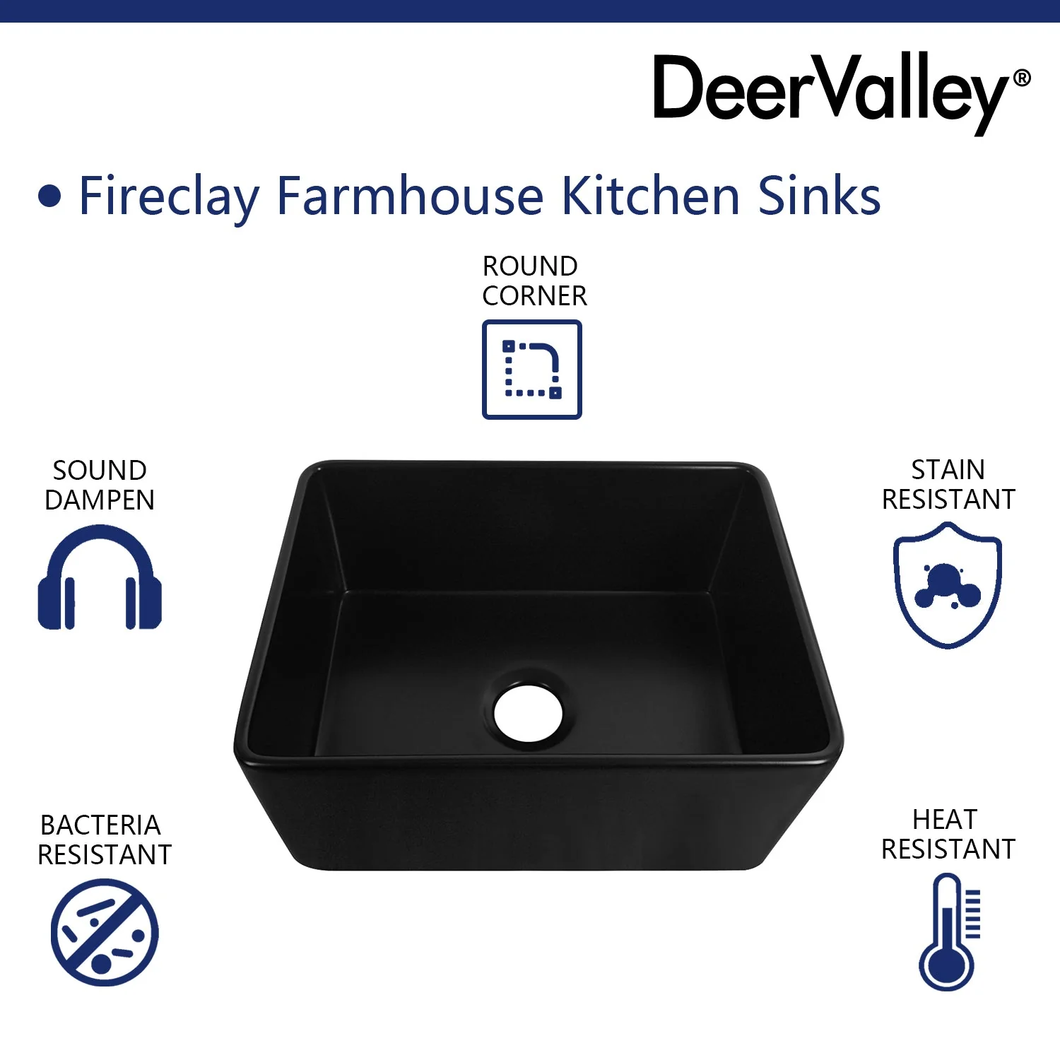 DeerValley DV-1K0012 Farmhouse Kitchen Sink – High Gloss Scratch-Resist Drop-In - Image 15
