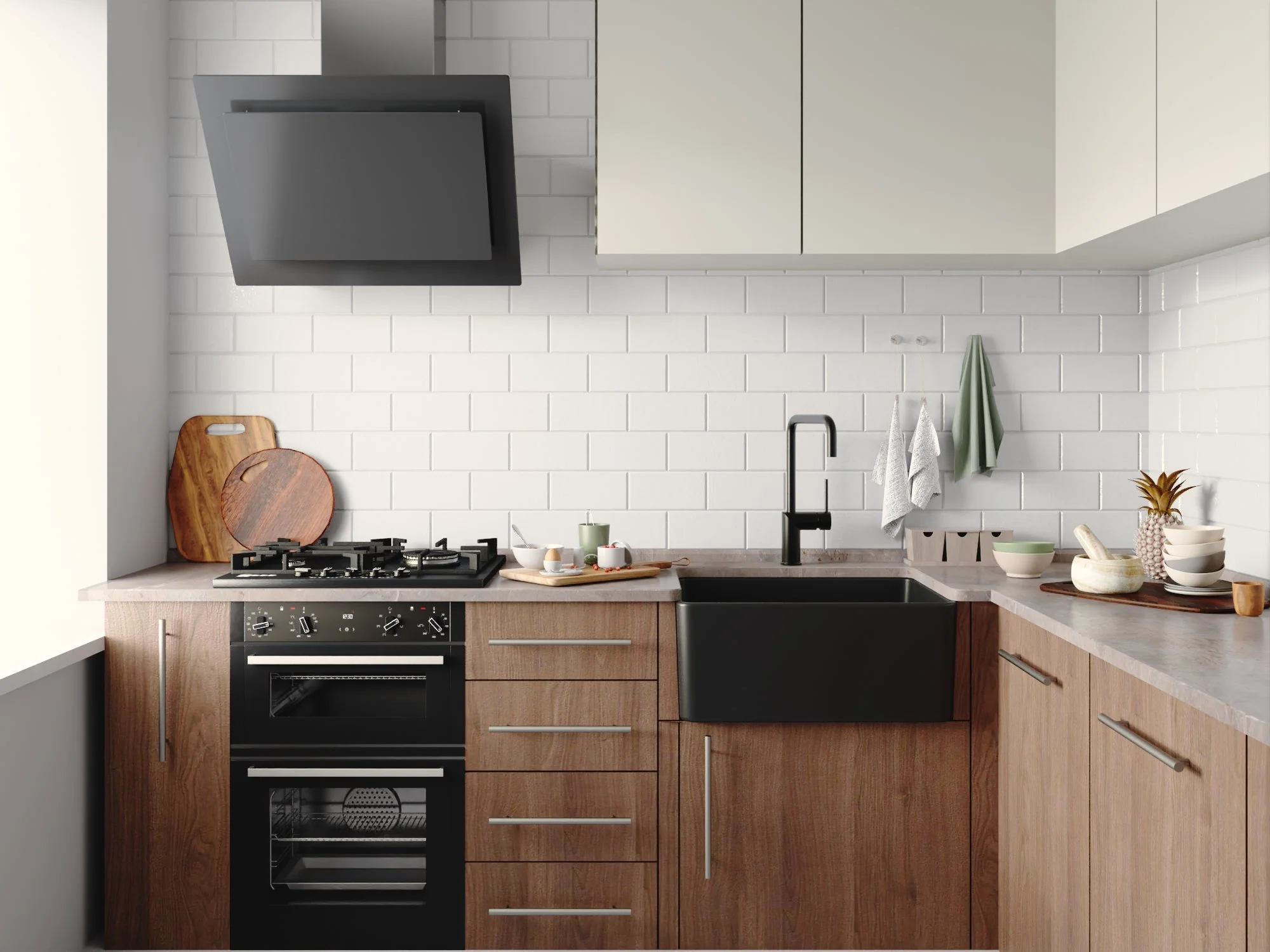 DeerValley DV-1K0012 Farmhouse Kitchen Sink – High Gloss Scratch-Resist Drop-In - Image 5