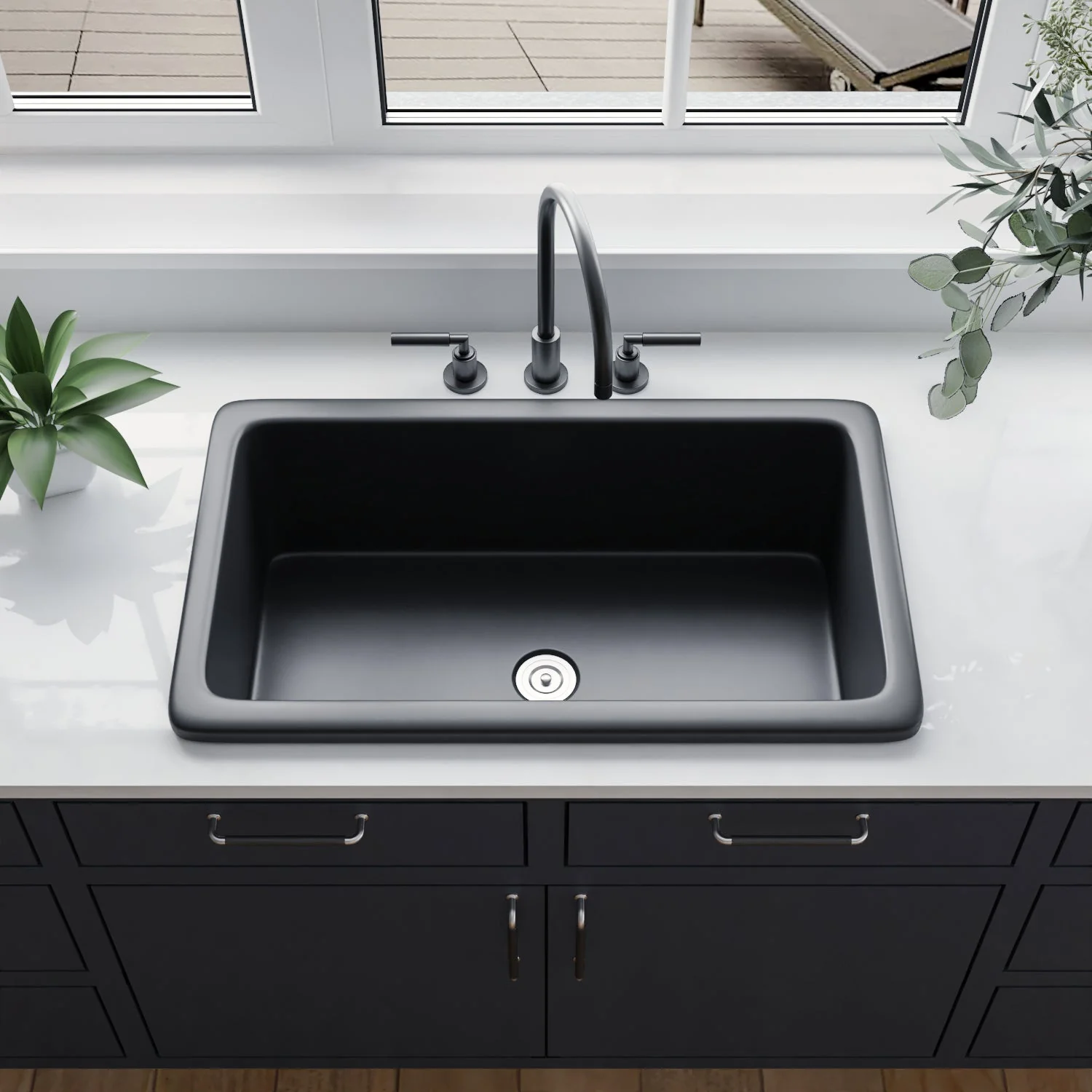 GLEN 31.89" L x 19.09" W  Rectangle Undermount Kitchen Sink, Easy-Cleaning - Image 12