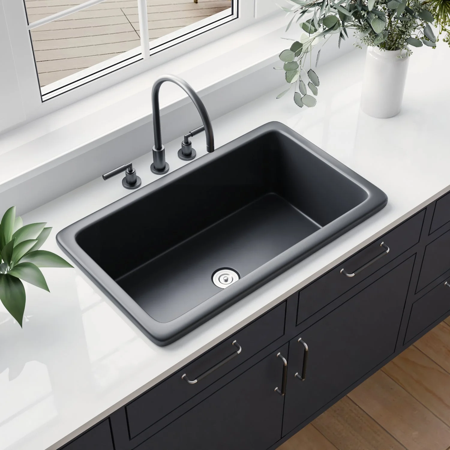 GLEN 31.89" L x 19.09" W  Rectangle Undermount Kitchen Sink, Easy-Cleaning - Image 13