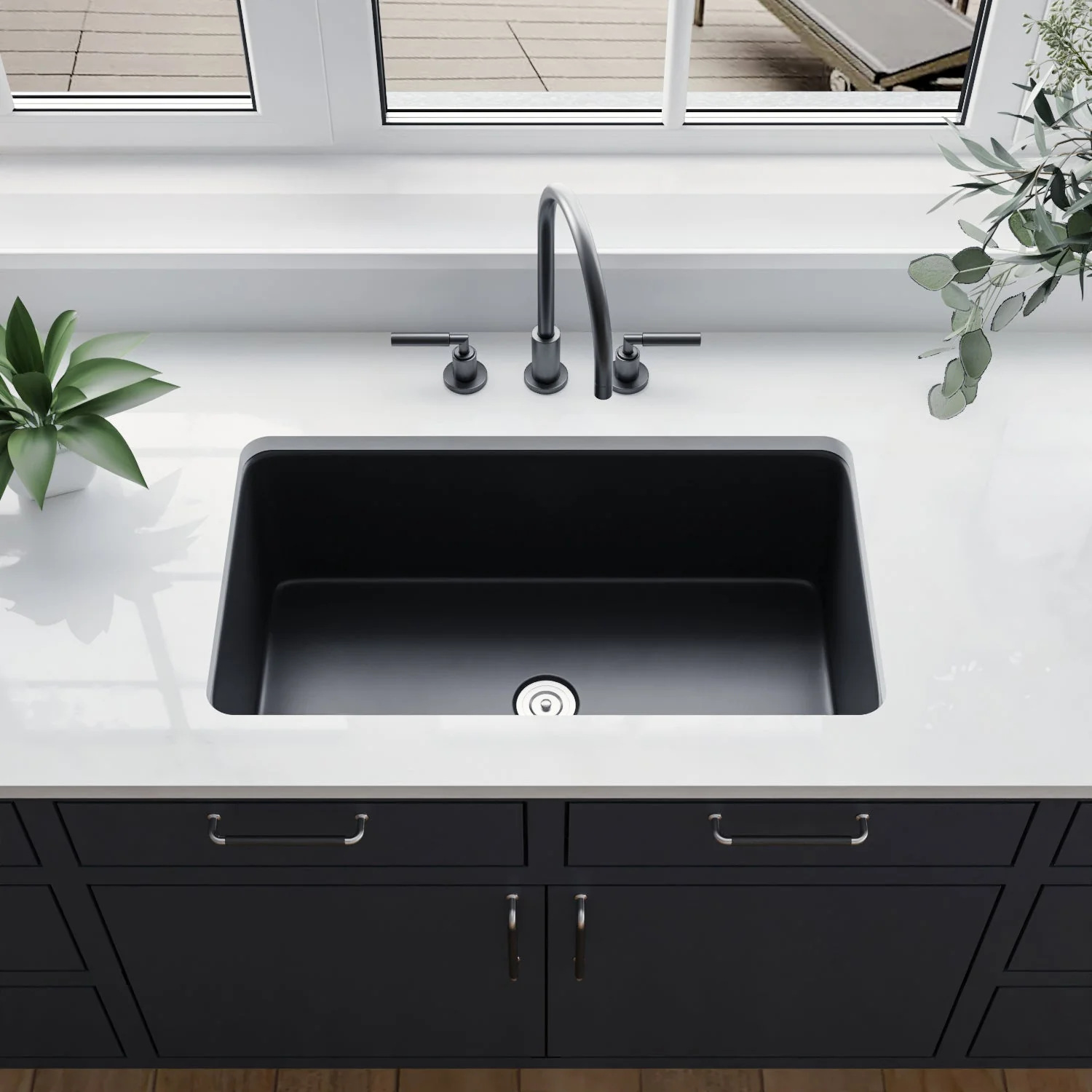 GLEN 31.89" L x 19.09" W  Rectangle Undermount Kitchen Sink, Easy-Cleaning - Image 15