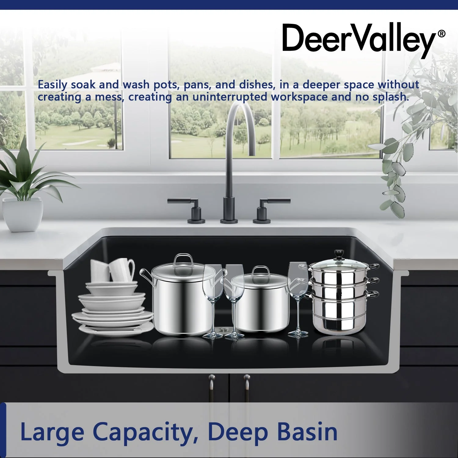 GLEN 31.89" L x 19.09" W  Rectangle Undermount Kitchen Sink, Easy-Cleaning - Image 24