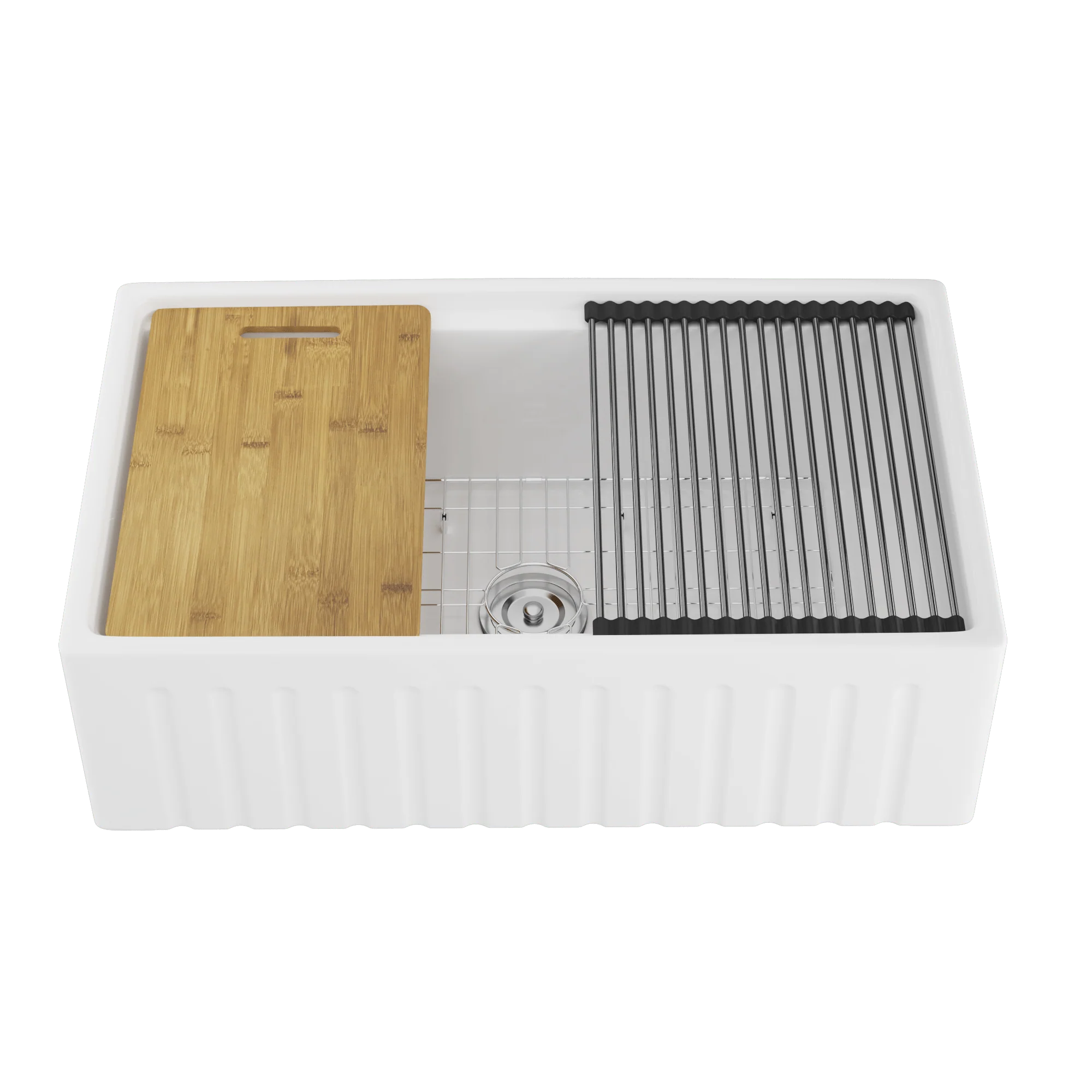 DeerValley DV-1K0065 Workstation Kitchen Sinks Porcelain Quiet Design - Image 9